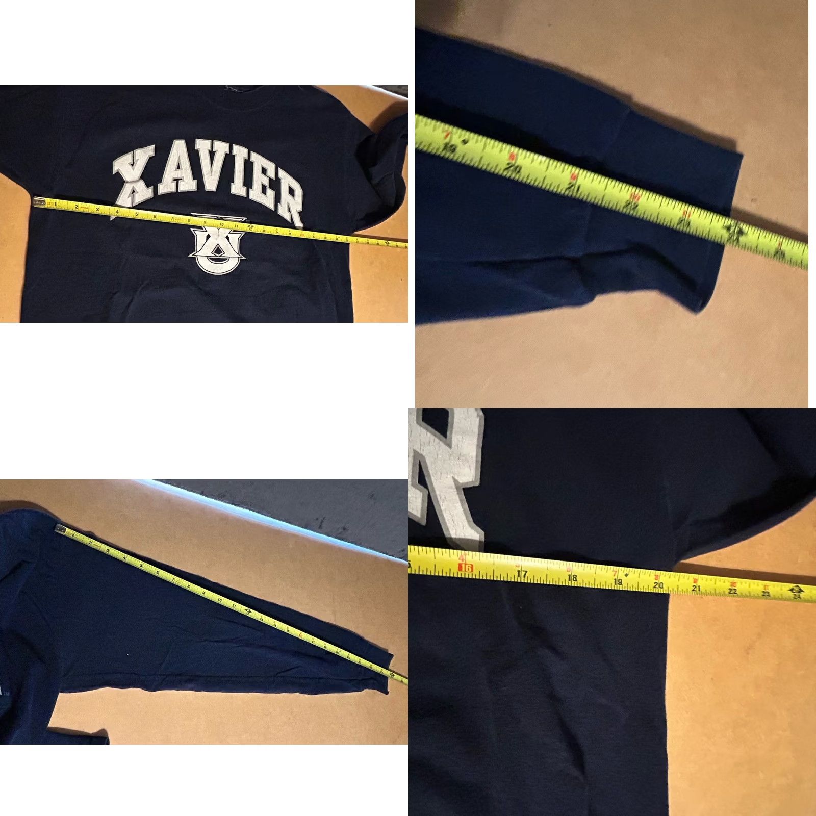 Spell VINTAGE Xavier University Long Sleeve Pullover Men Large Navy Blue White Logo Crew Neck 2000s Xavier University Theme Mens Size US L / EU 52-54 / 3 - 8 Thumbnail