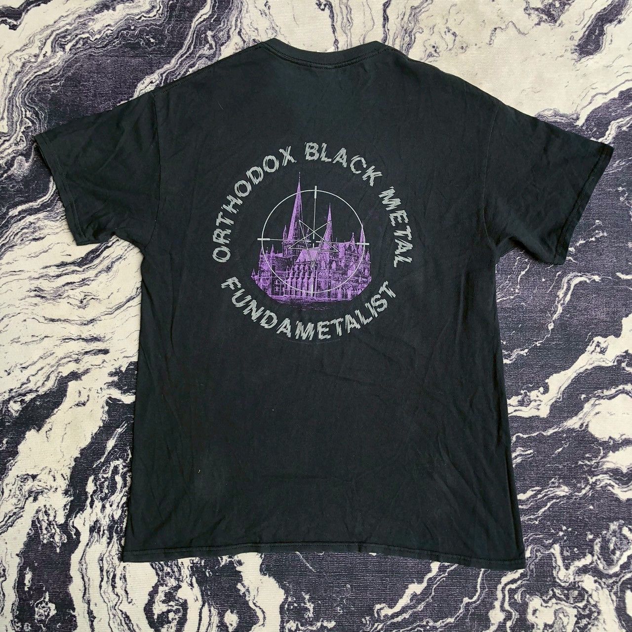 Band Tees MAYHEM Dom Sathanas Vintage 00s Black Metal Tee Size US L / EU 52-54 / 3 - 2 Thumbnail