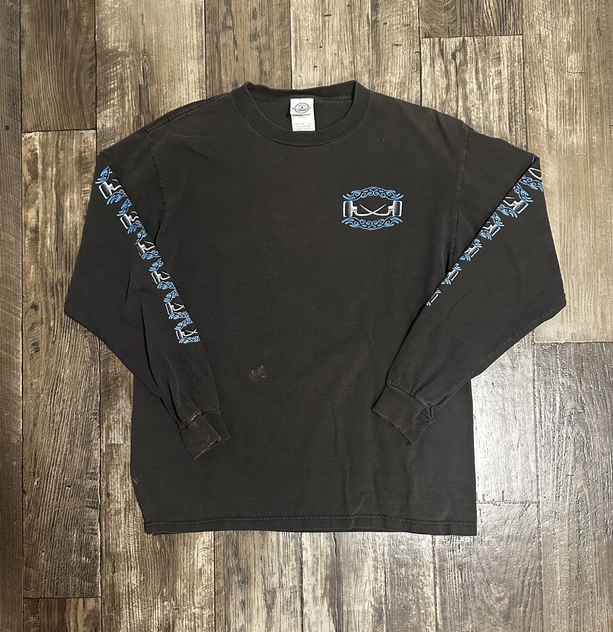 Vintage Vintage 90s Faded/Distressed Cockfighting LS Tee Size US M / EU 48-50 / 2 - 4 Thumbnail