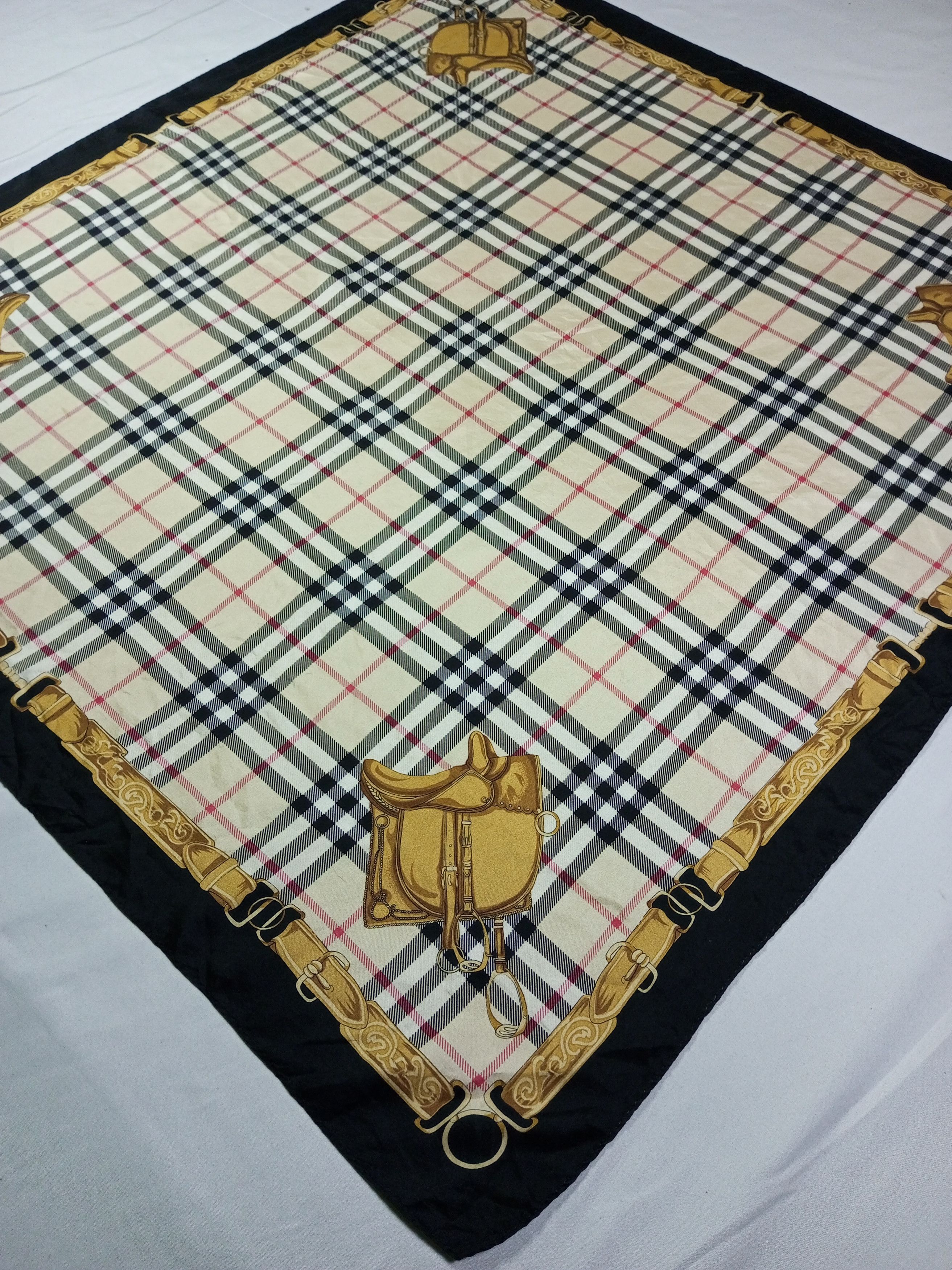 Vintage Anne Klein Floral Silk Scarf Size ONE SIZE - 4 Thumbnail