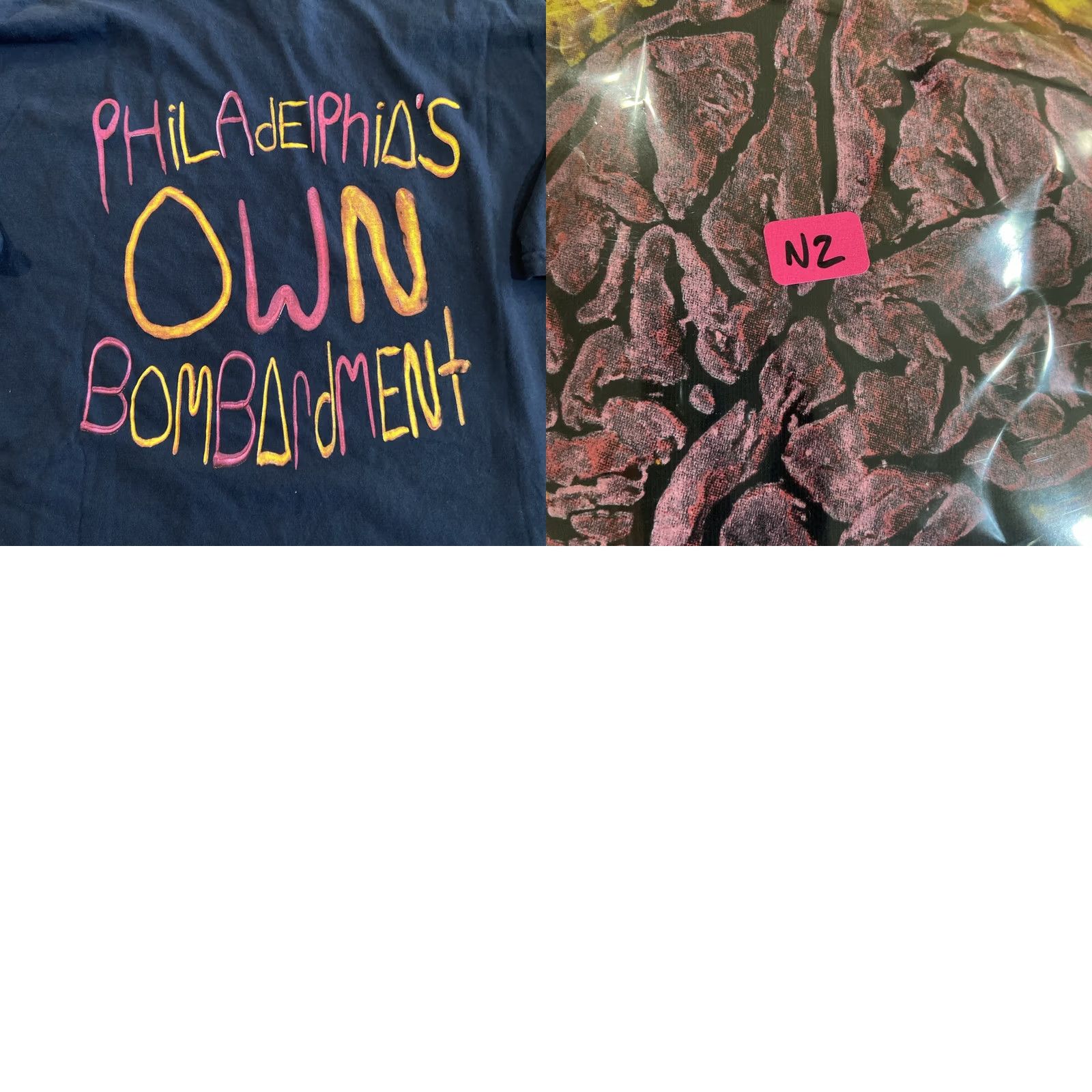Vintage Bombardment Co. Philadelphia T Shirt Brain XL Streetwear Graphic Black Shirt Adults XL Black Crew Neck Short Sleeve Size US XL / EU 56 / 4 - 8 Thumbnail