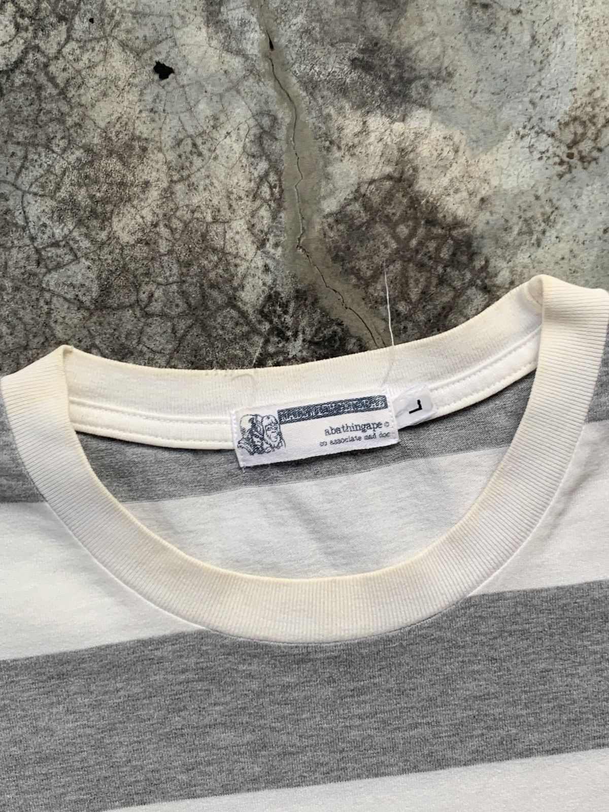 Bape × Vintage 90s OG Bape Stripe Tshirt Size US L / EU 52-54 / 3 - 3 Thumbnail