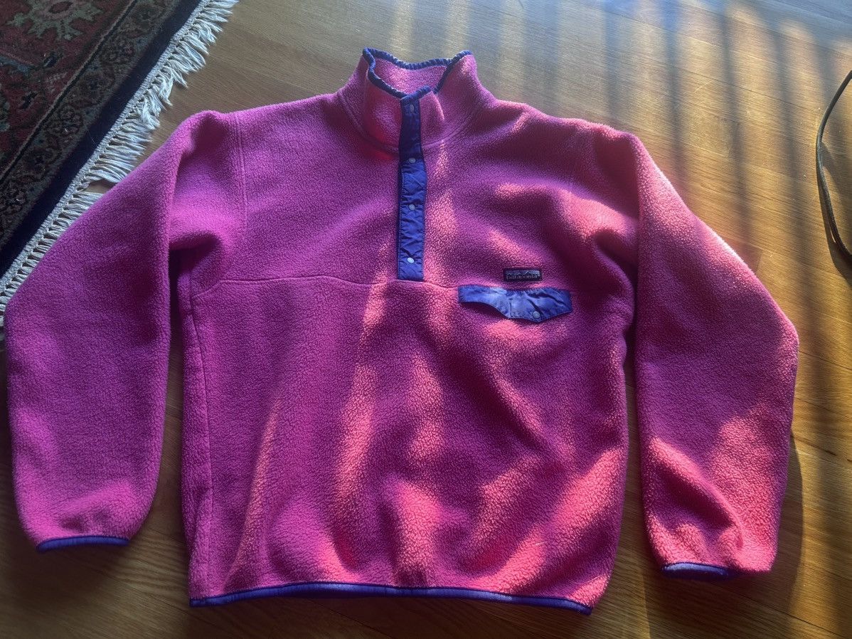 Patagonia Patagonia 1990 vintage synchilla snap t fleece medium pink Size US M / EU 48-50 / 2 - 1 Thumbnail