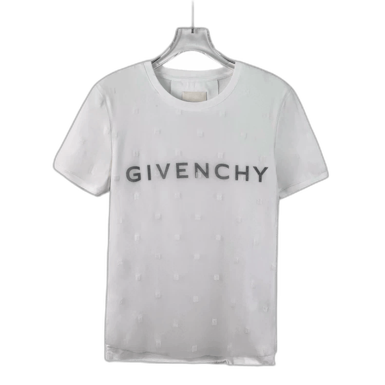 Givenchy Givenchy Givenchy White Letter Print Short Sleeve Tshirt - Size M / US 6-8 / IT 42-44 - 1 Thumbnail
