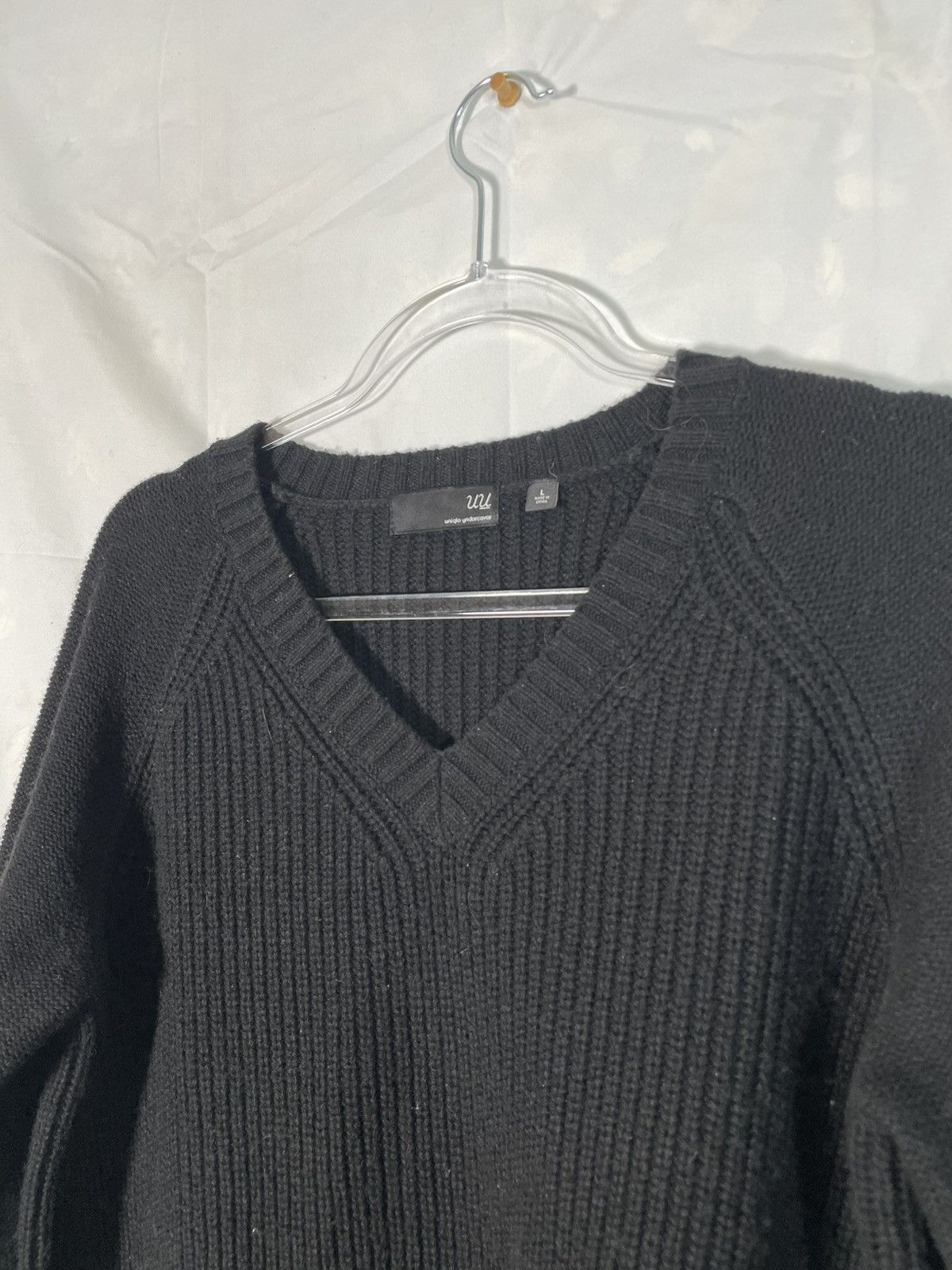Undercover × Uniqlo Undercover x Uniqlo black knit sweater Size US L / EU 52-54 / 3 - 3 Thumbnail