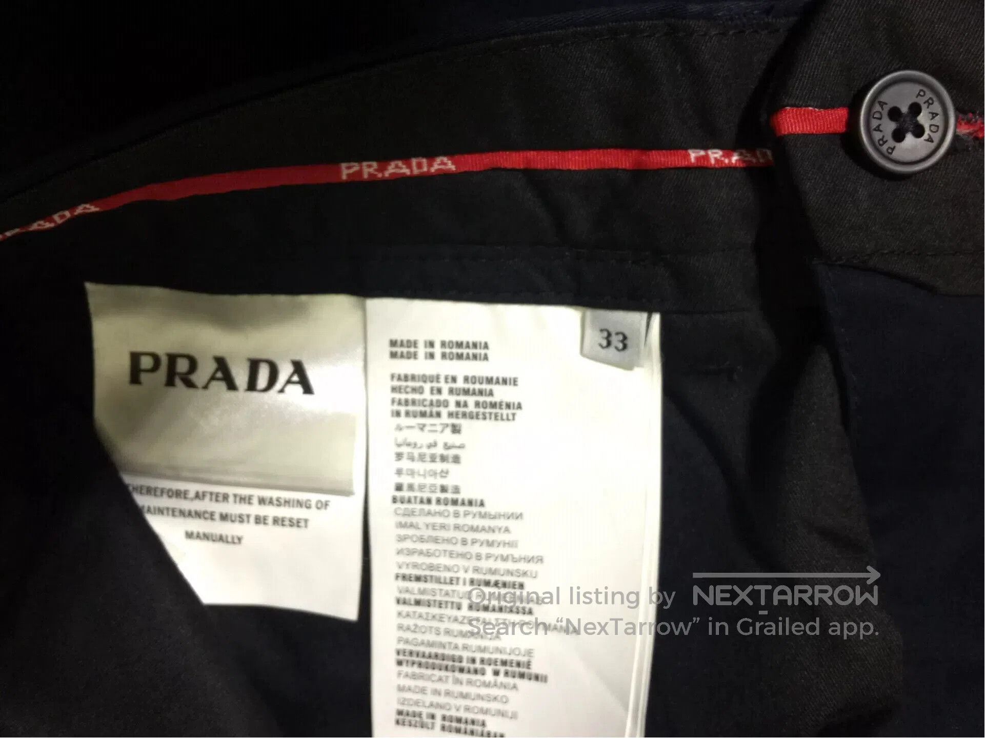 Prada Prada Men's Business Casual Pants. Size US 32 / EU 48 - 6 Thumbnail