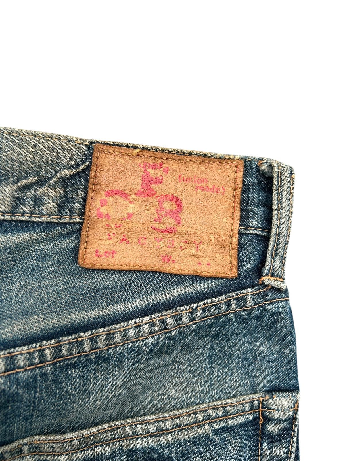 Kapital Vintage FOB Selvedge Distressed Rusty Mudwash Denim Jeans Size US 28 / EU 44 - 4 Thumbnail