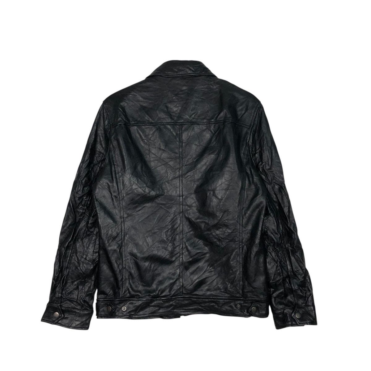 Japanese Brand 🔥VINTAGE UNBRANDED SOFT LEATHER JACKET RACER ISSEY MIYAKE Size US S / EU 44-46 / 1 - 10 Thumbnail