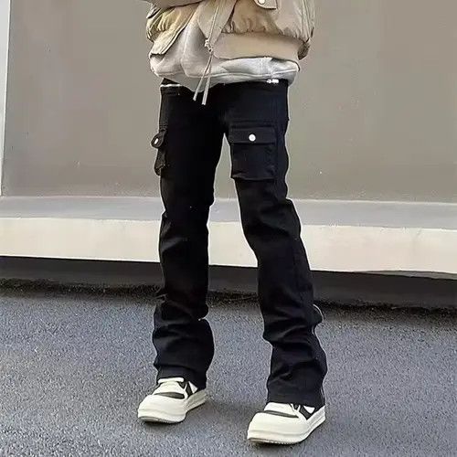 Jean Pepper x Genji Zipper Opium Stack Pants, Flared Zipper Pants Size US 31 - 4 Thumbnail