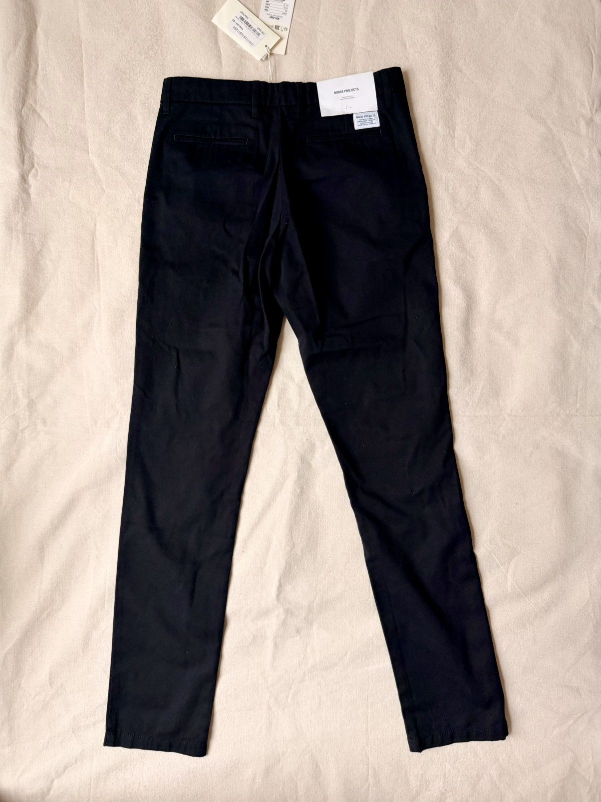 Norse Projects Norse Projects - Aros Black Slim Light Stretch Pants - 28x32 Size US 28 / EU 44 - 2 Thumbnail