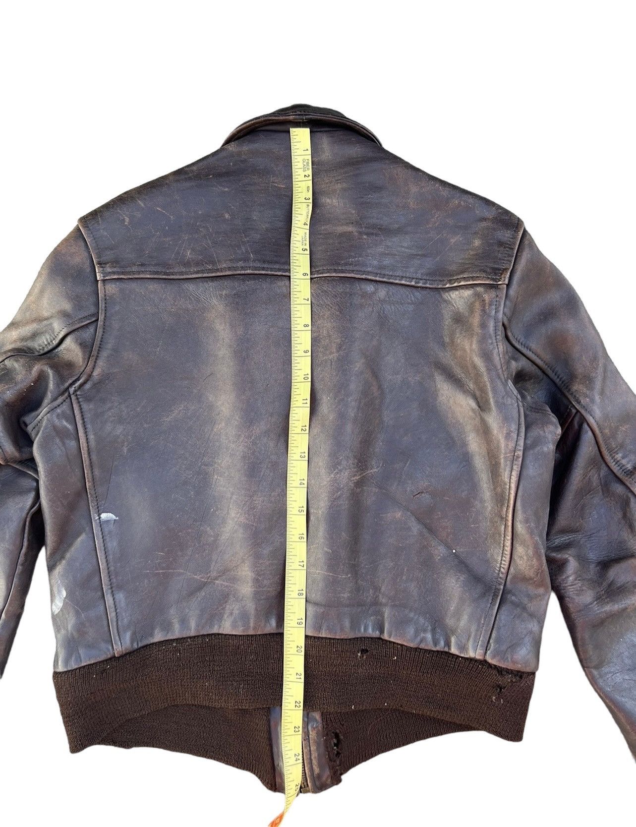 Vintage 40s Top Notch Sportswear Trashed Patina Horsehide Leather Size US M / EU 48-50 / 2 - 5 Thumbnail