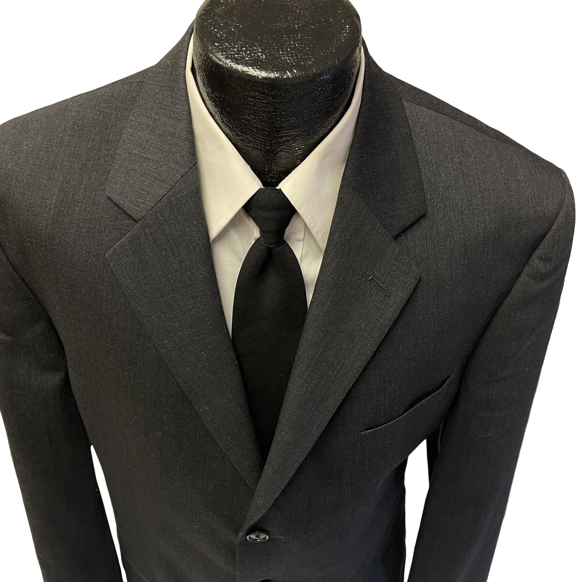 Calvin Klein Calvin Klein MODERN Sport Coat Charcoal Gray 3 btn Jacket Size 42L - 2 Thumbnail