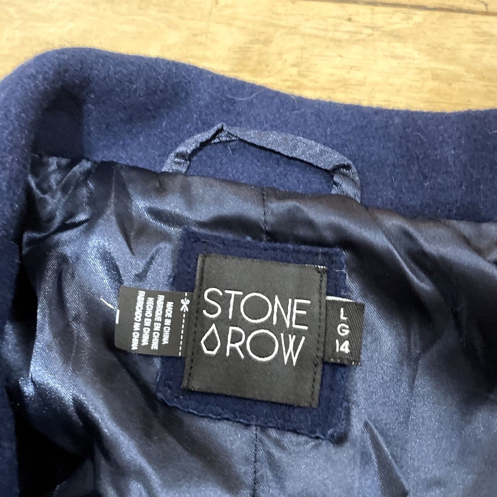 Vintage Stone Row Wool Trench Coat Women L Blue Long Overcoat Heavyweight Duster City Bohemian 90s Mens? Size L / US 10 / IT 46 - 7 Thumbnail
