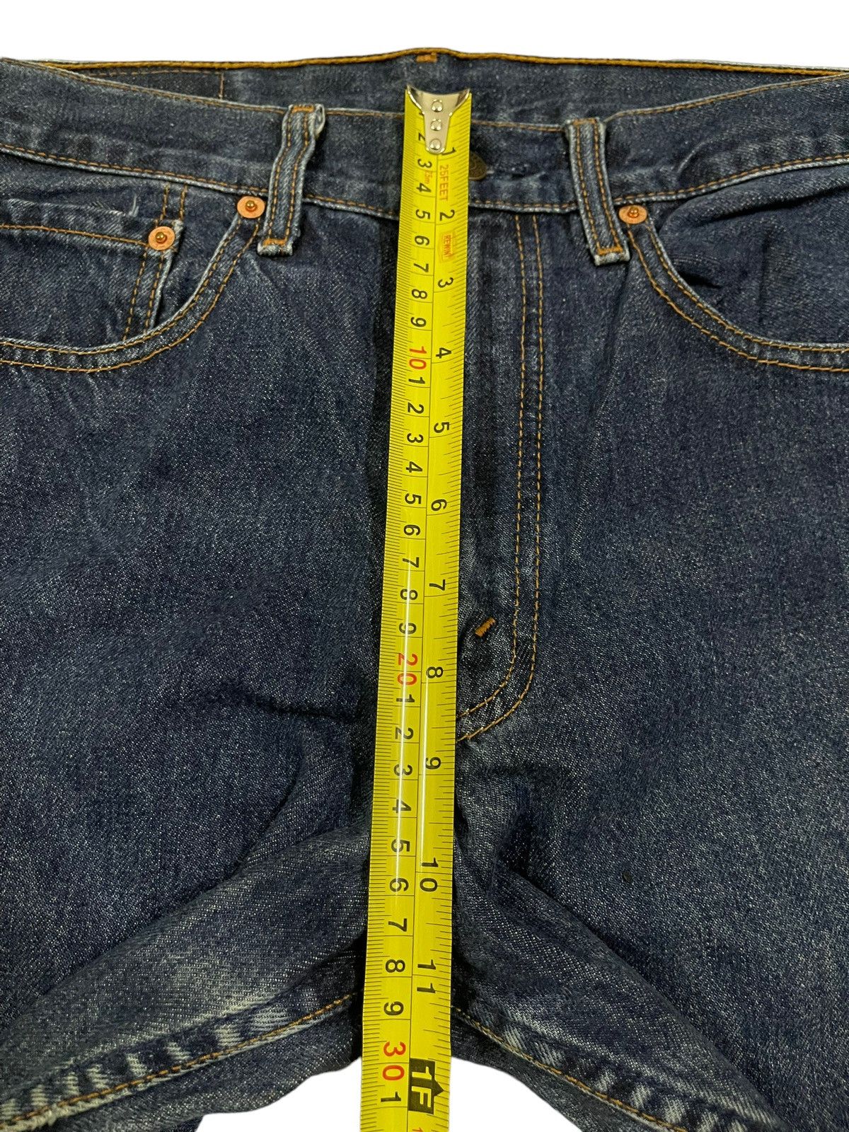 Levi's Vintage 90s Levis 508 Blue Wash Distress Baggy Jeans Size US 30 / EU 46 - 14 Thumbnail