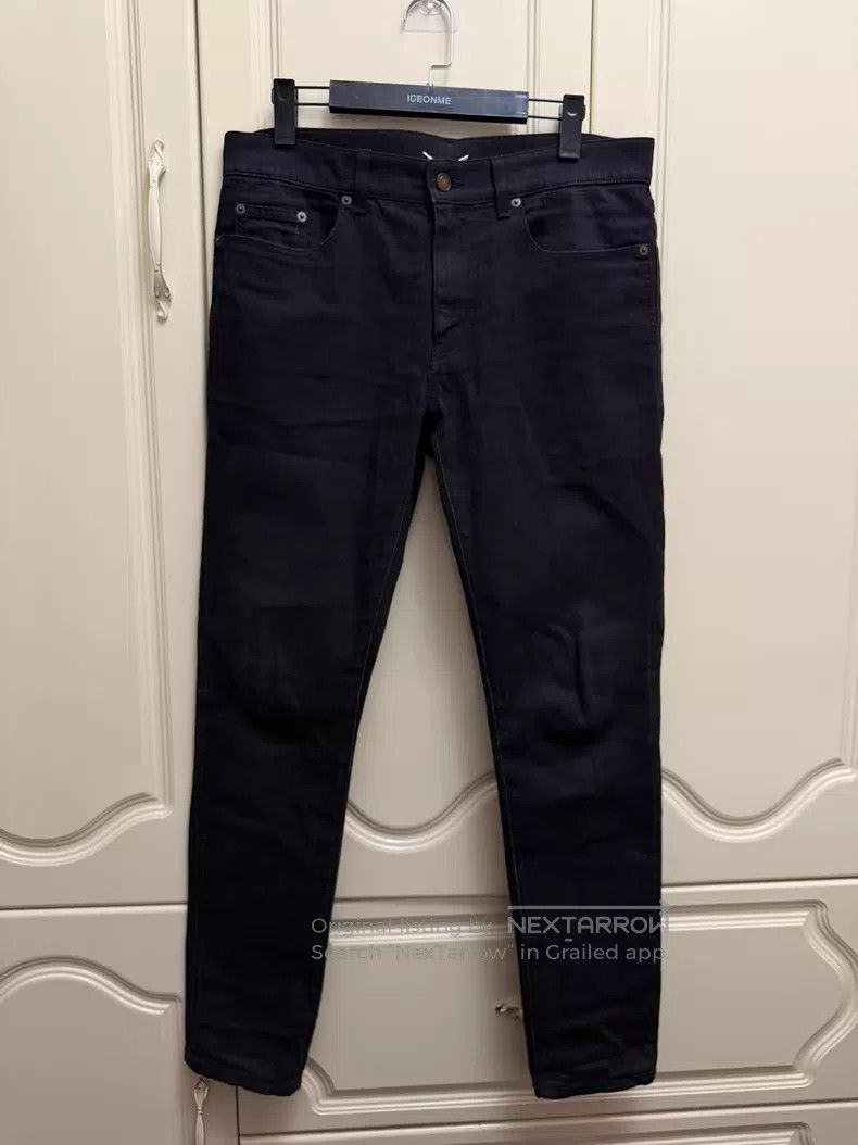 Saint Laurent Paris Saint Laurent Paris Black Basic Denim Jeans Size US 33 - 1 Thumbnail