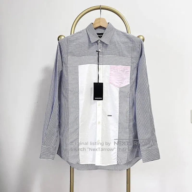 Dsquared2 DSQUARED2 Men's Colorful Long Sleeve Shirt . Size US M / EU 48-50 / 2 - 1 Thumbnail