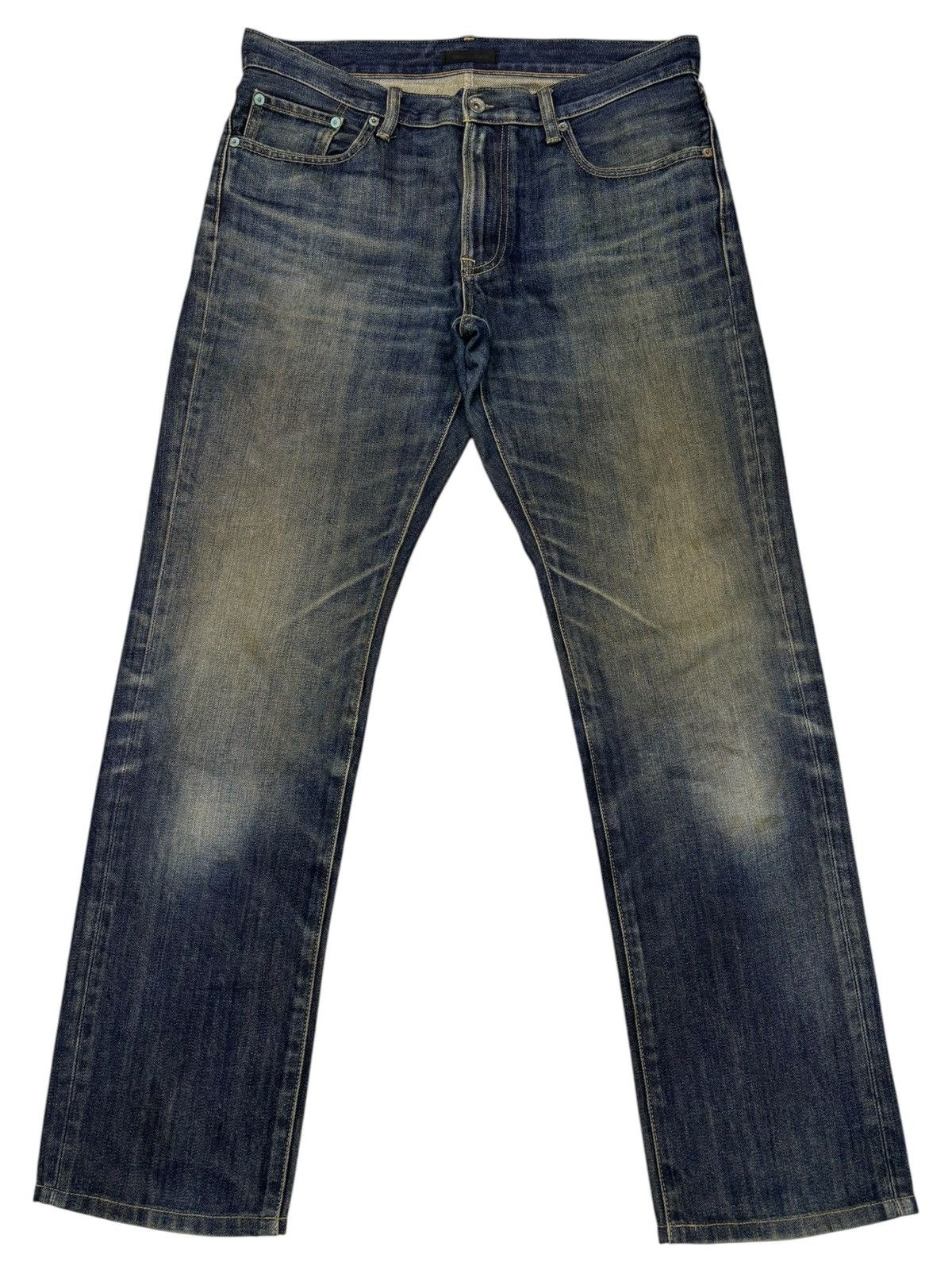 Undercover × Uniqlo UNIQLO VINTAGE JAPAN MUD WASH DENIM JEANS Size US 35 - 7 Thumbnail