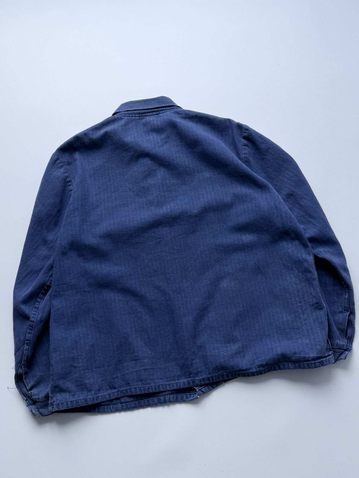 Vetra Vintage 70s French Work Faded Sanfor Chore Jacket Size US L / EU 52-54 / 3 - 12 Thumbnail