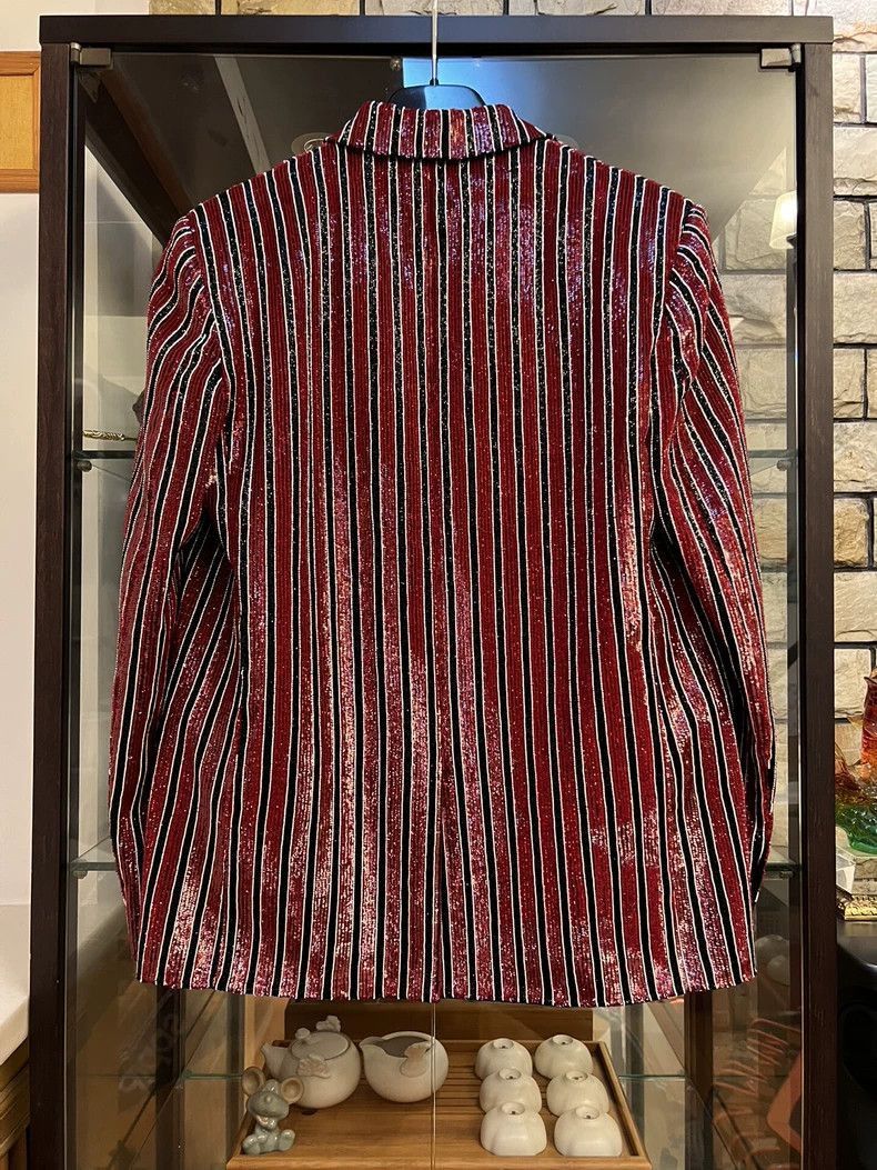 Saint Laurent Paris Saint Laurent Paris Black and red striped suit jacket-2506 Size US S / EU 44-46 / 1 - 4 Thumbnail