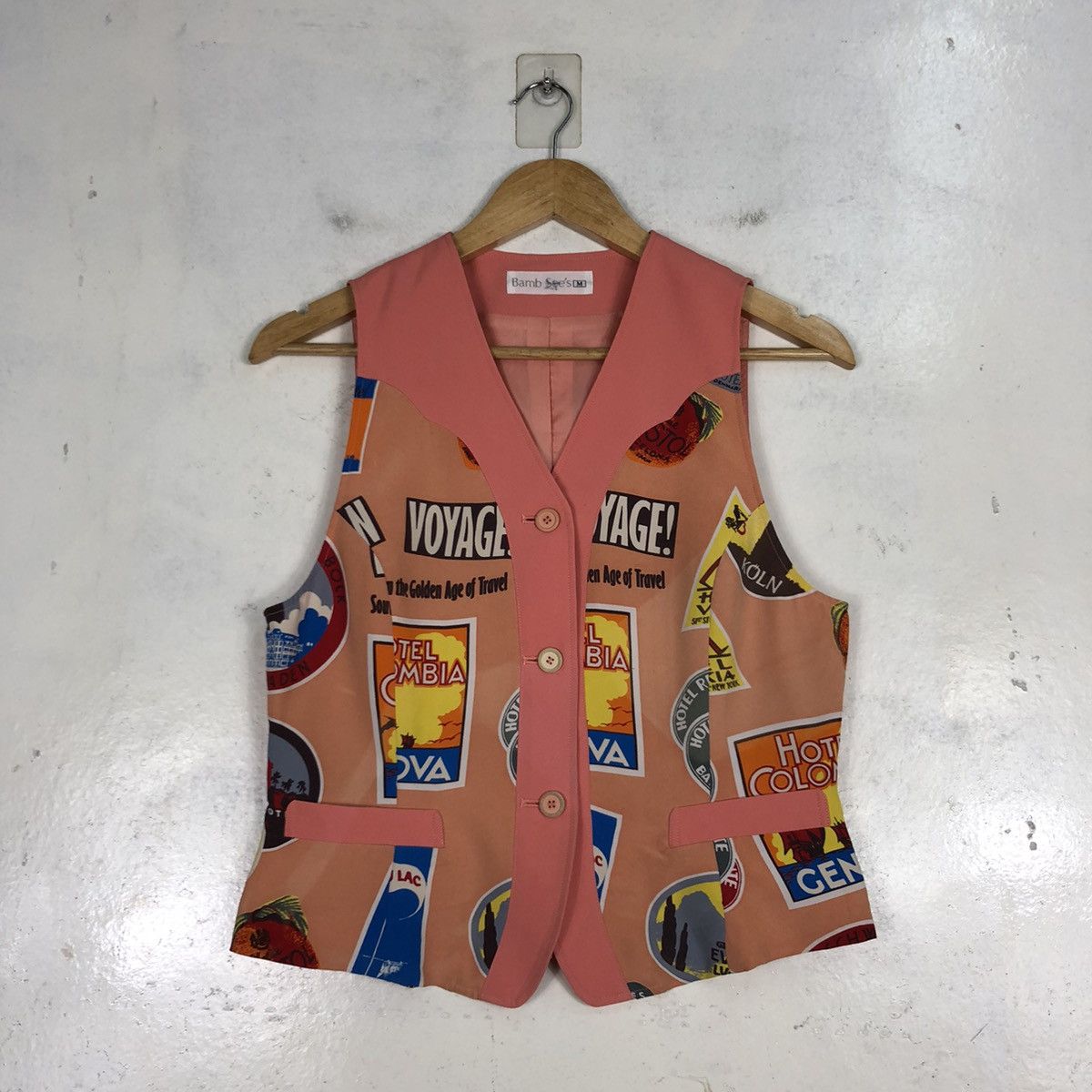 Other × Vintage Rockabilly Style Design Retro Graphic Vest Jackets Size US M / EU 48-50 / 2 - 1 Thumbnail