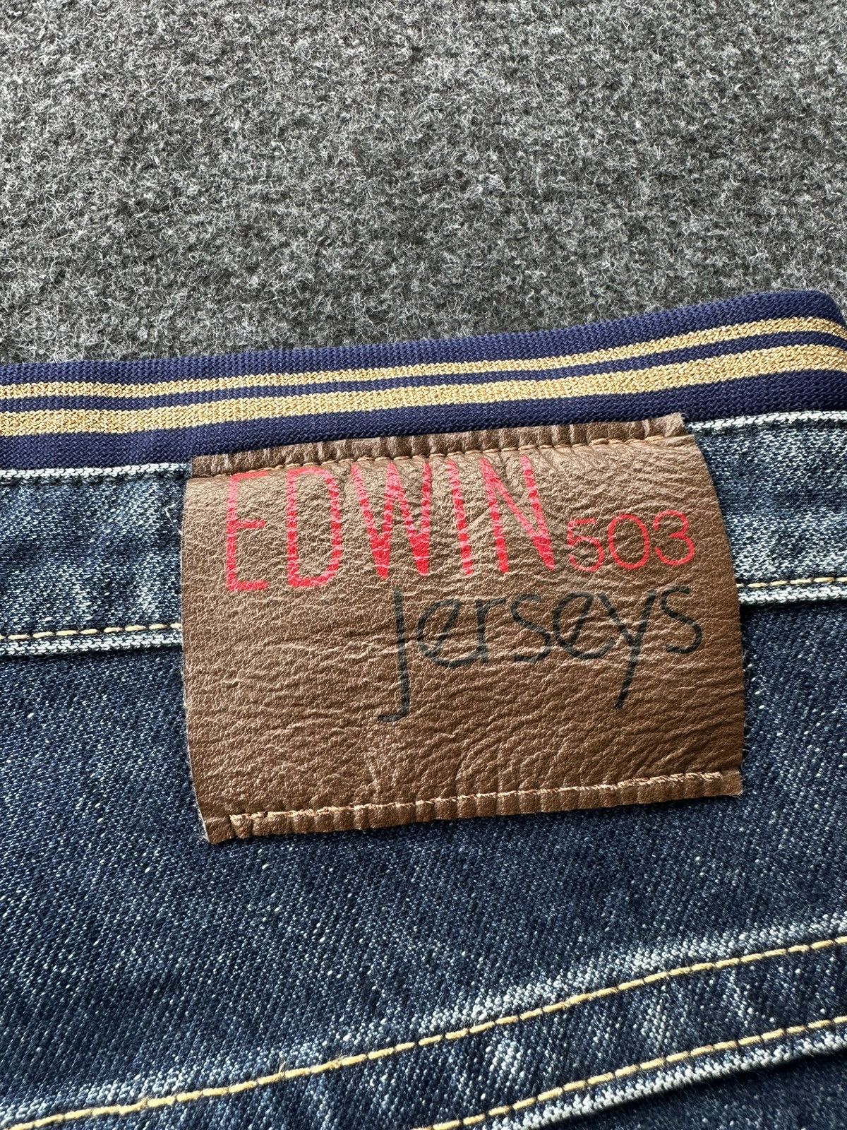 Beauty Beast × Edwin × If Six Was Nine Vintage Edwin 503 Jersey Drawstring Stretchable Denim D97 Size US 30 / EU 46 - 10 Thumbnail