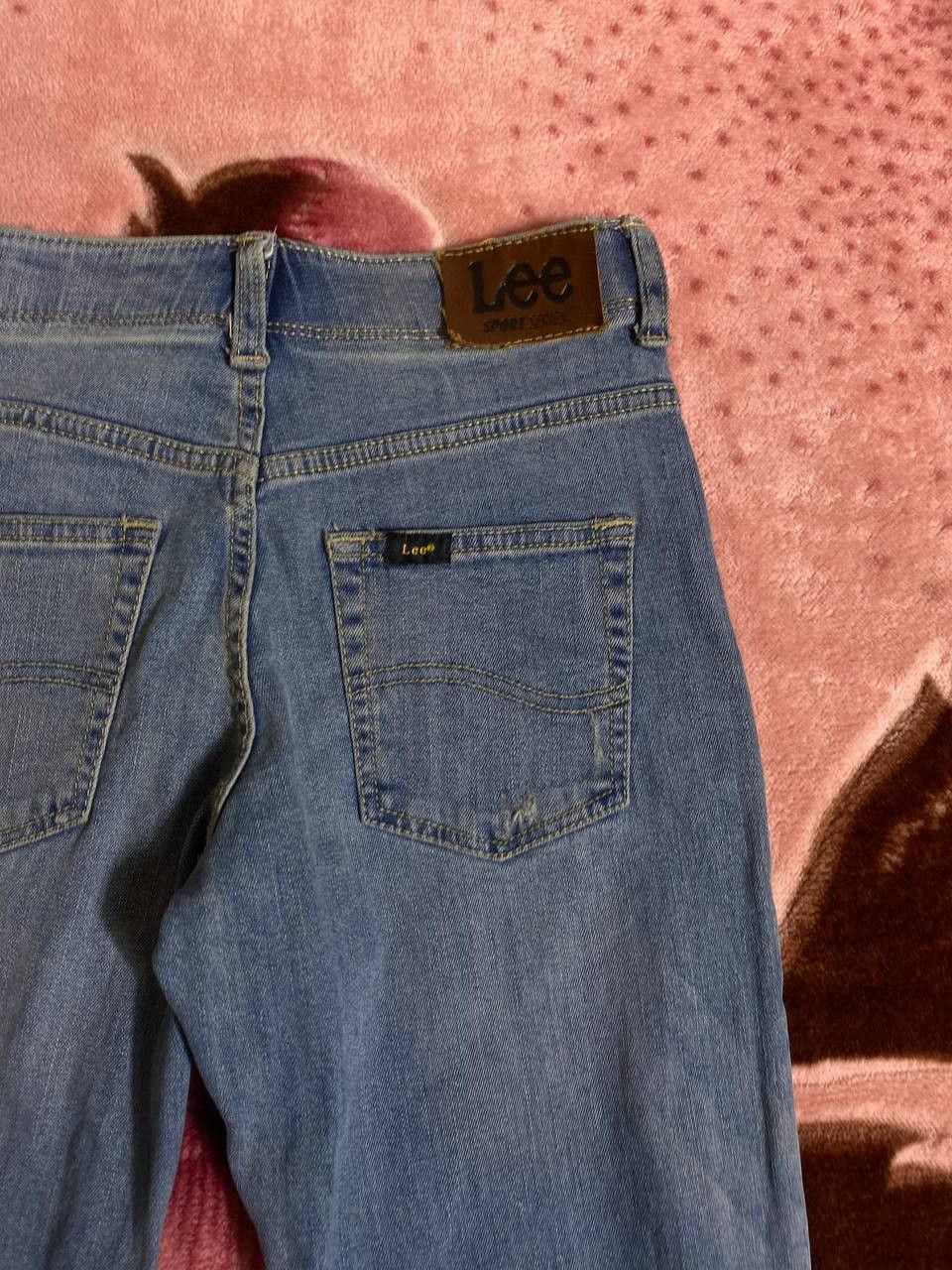 Lee × Vintage Distressed Vintage Washed Denim Lee Baggy Jeans 90s Size US 27 - 19 Thumbnail