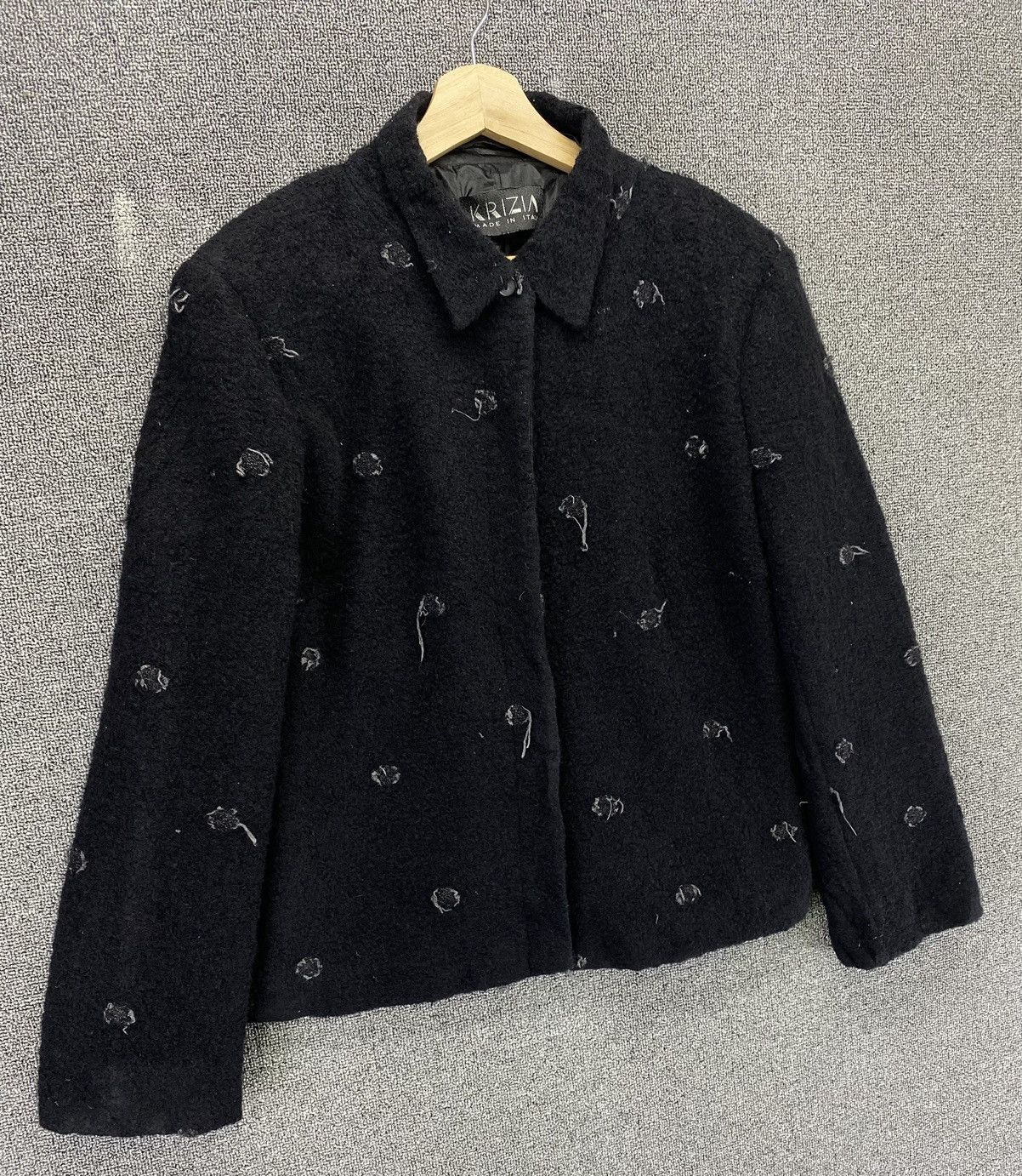 Krizia Uomo Vintage Krizia Uomo Wool Cardigan Rare Jacket Size L / US 10 / IT 46 - 2 Thumbnail