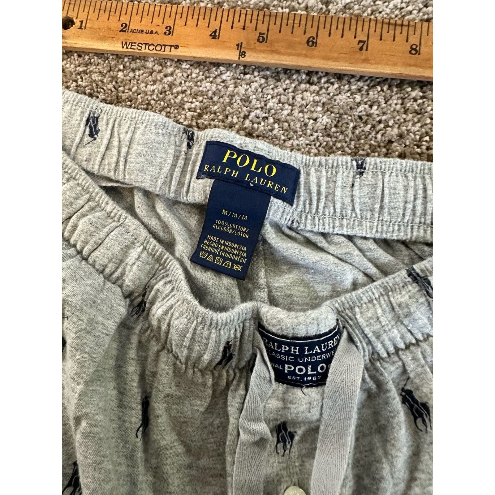 Polo Ralph Lauren Polo Ralph Lauren Men's All-Over Pony Print Pajama M Size ONE SIZE - 5 Thumbnail