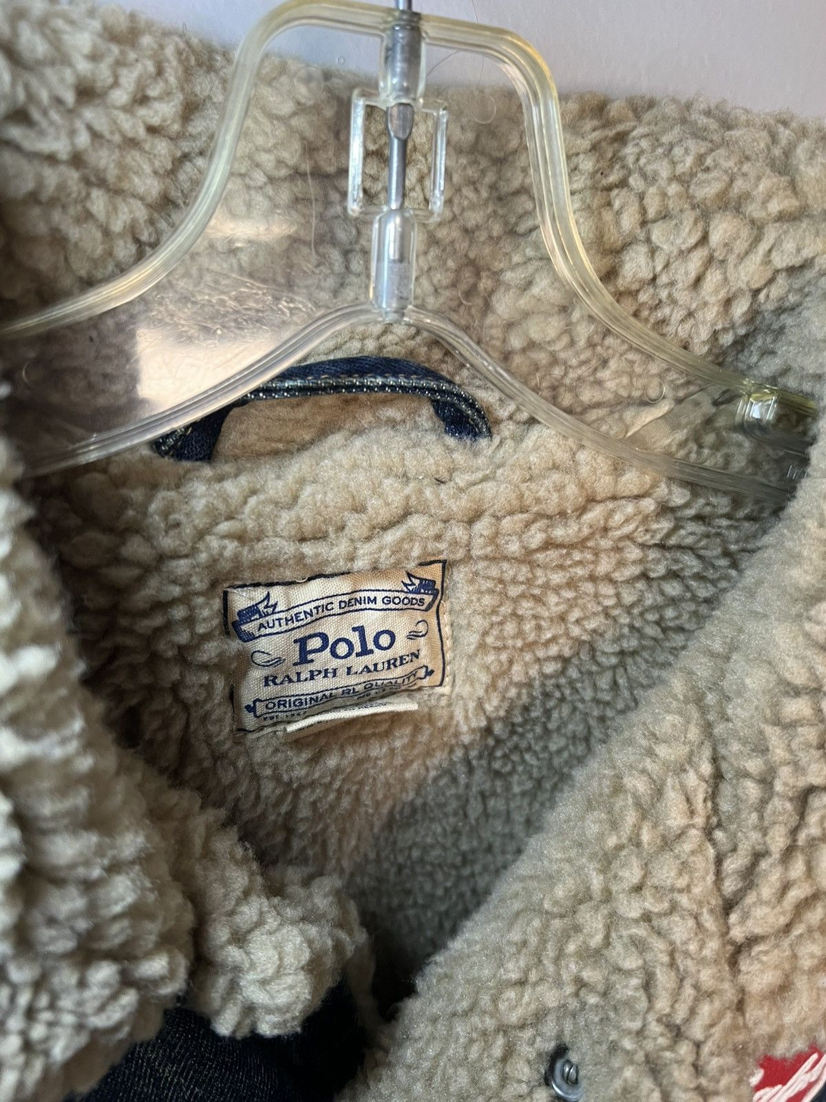 Polo Ralph Lauren Vintage Polo Ralph Lauren sherpa lined patch denim jacket Size US XL / EU 56 / 4 - 16 Thumbnail