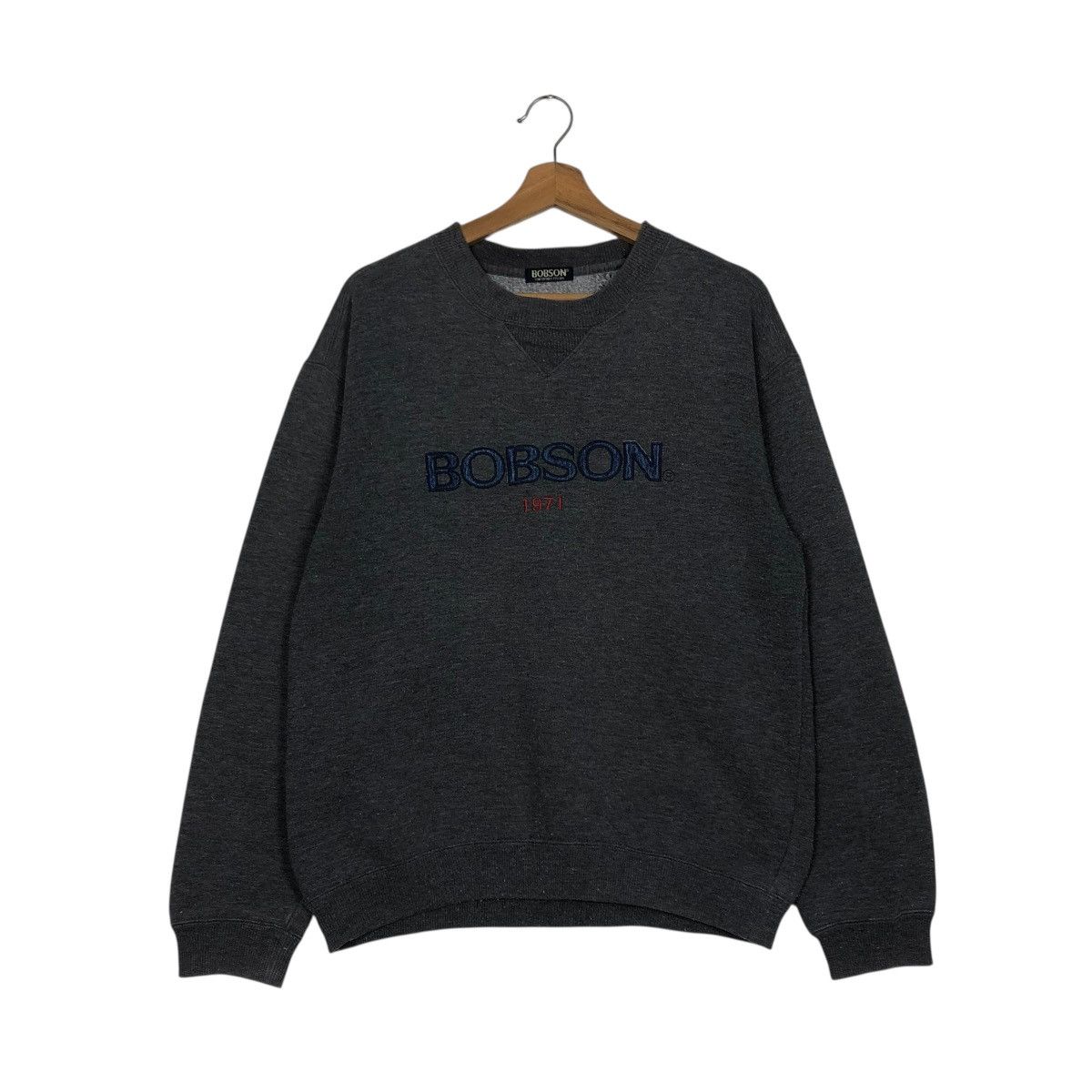 Japanese Brand 🔥VINTAGE SWEATSHIRT BOBSON 1971 BIG LOGO ISSEY MIYAKE Size US M / EU 48-50 / 2 - 3 Thumbnail