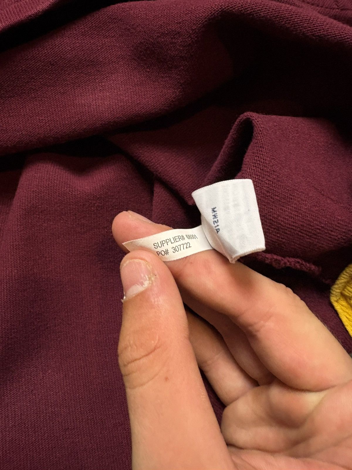 Polo Ralph Lauren × Vintage Ralph Lauren Big Pony Rugby Shirt Maroon / Yellow – Size L Size US L / EU 52-54 / 3 - 4 Thumbnail