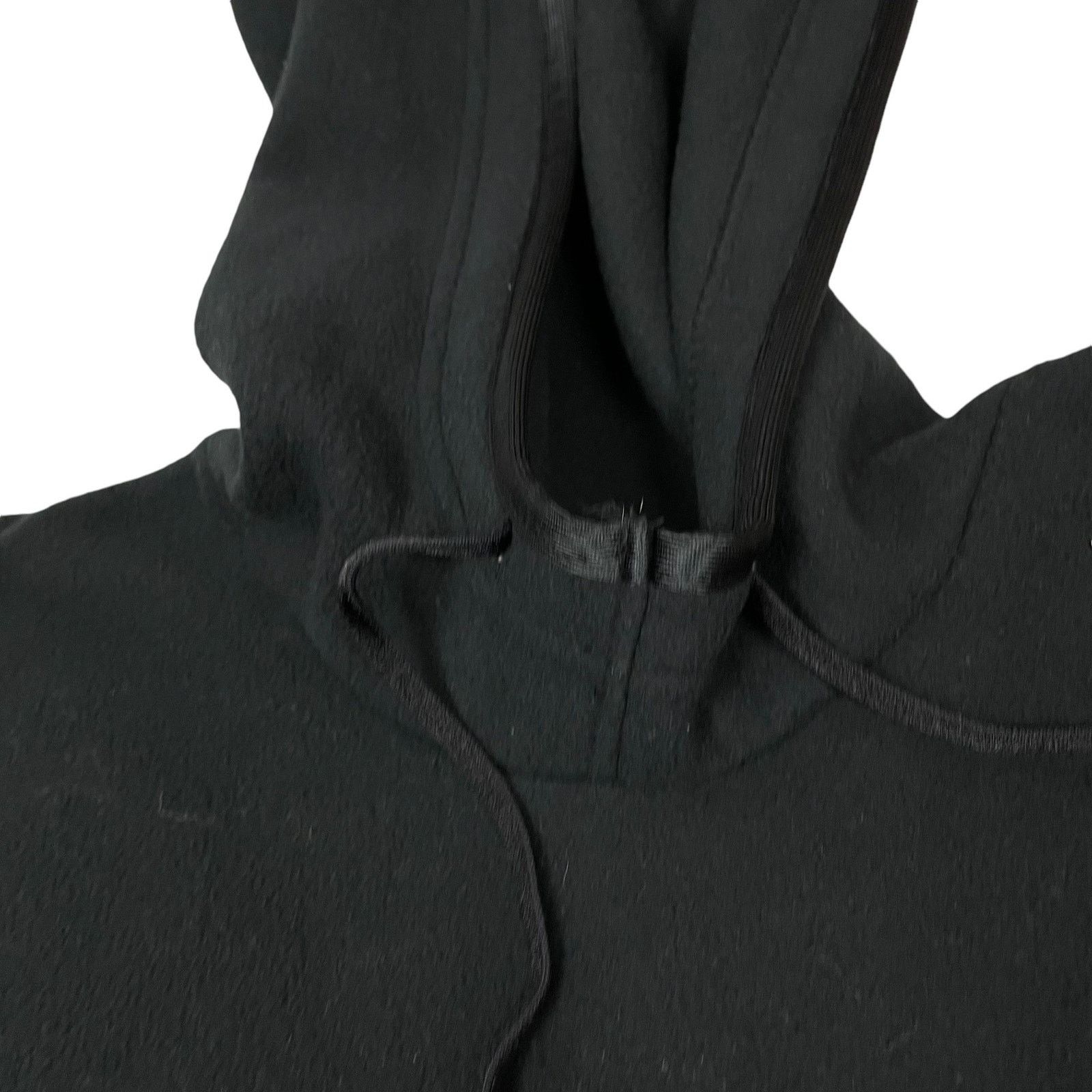 Nike × Vintage Nike Women's Black Spellout Fleece Pullover Hoodie M (8-10) Size M / US 6-8 / IT 42-44 - 3 Thumbnail