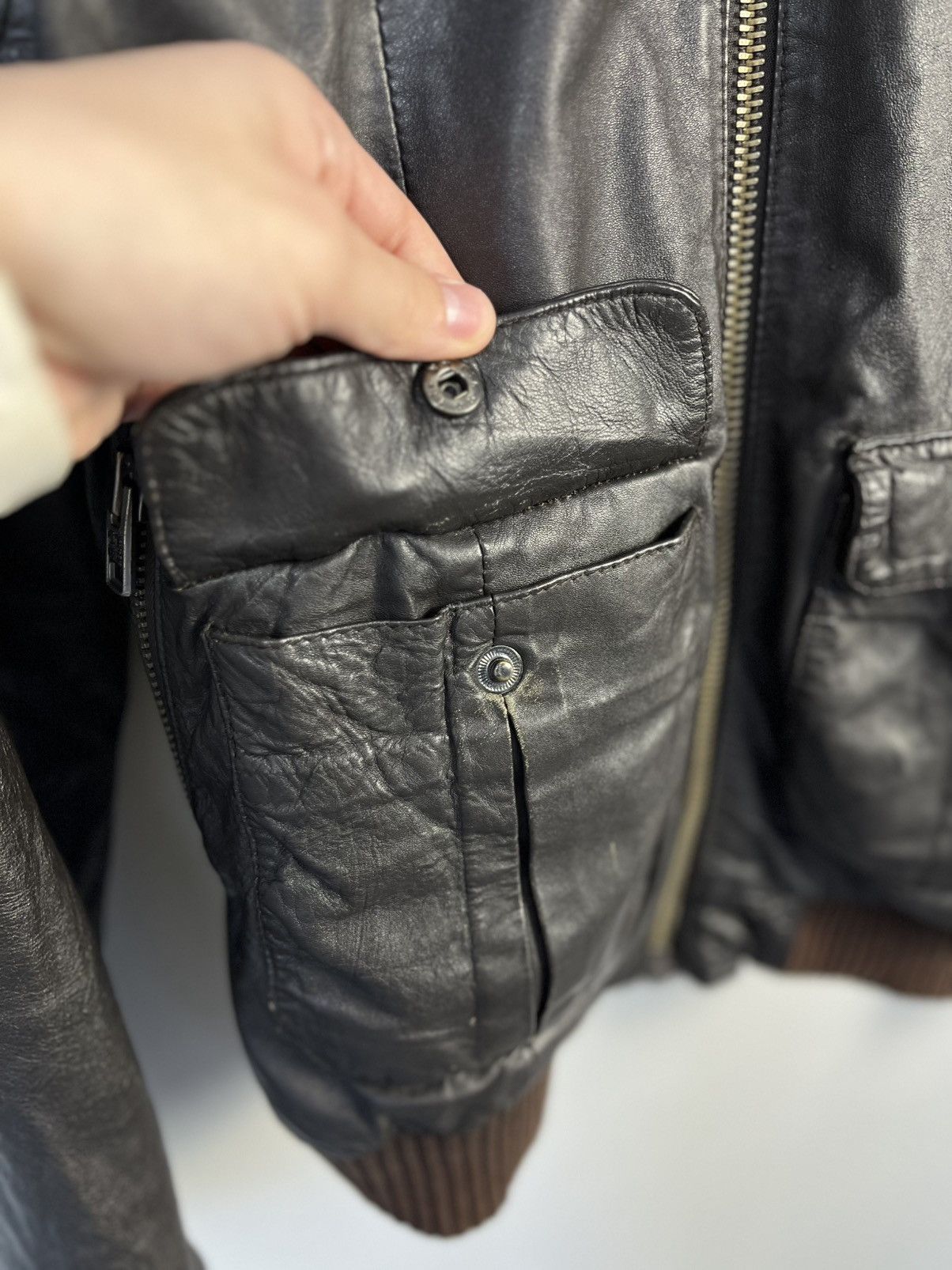 Superdry Luxury Y2K Learher Full Zip Jacket