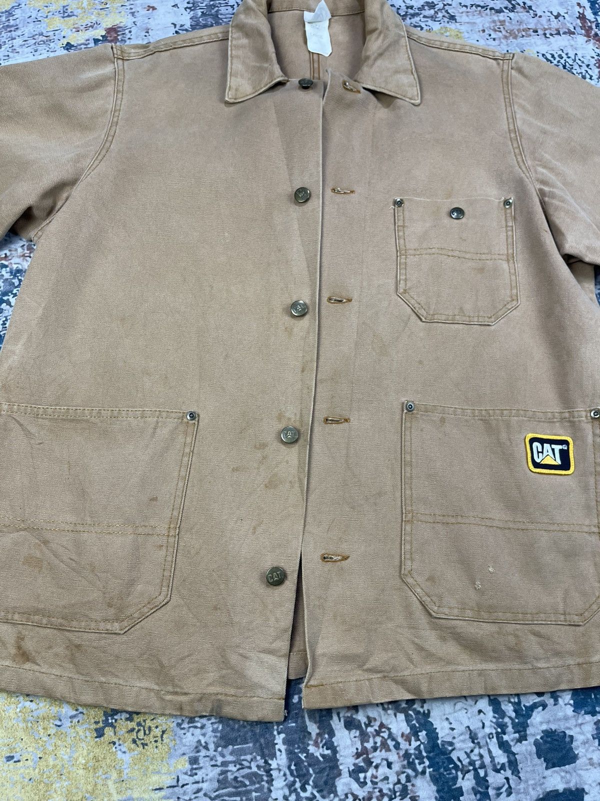 Caterpillar Vtg Caterpillar Duck Canvas Work Chore Jacket Size US L / EU 52-54 / 3 - 7 Thumbnail