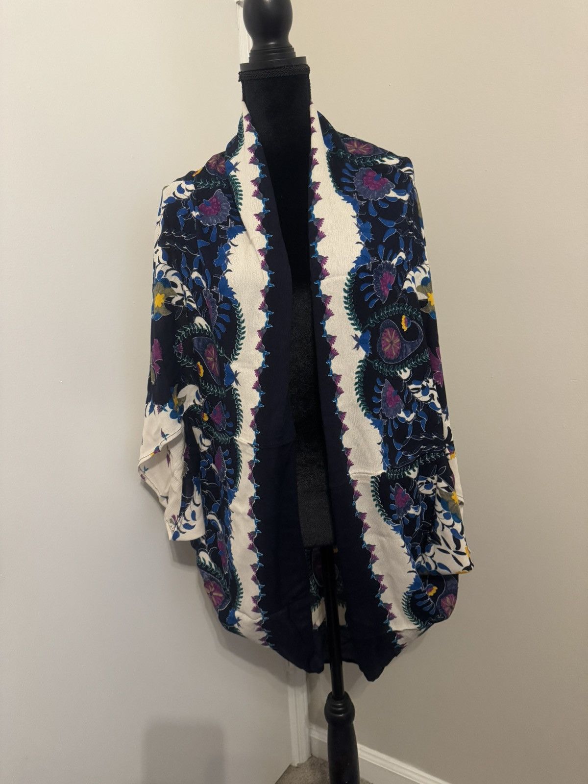 Other Multicolored Floral Boho Kimono Shrug Cover-Up Women's Size ONE SIZE - 2 Thumbnail