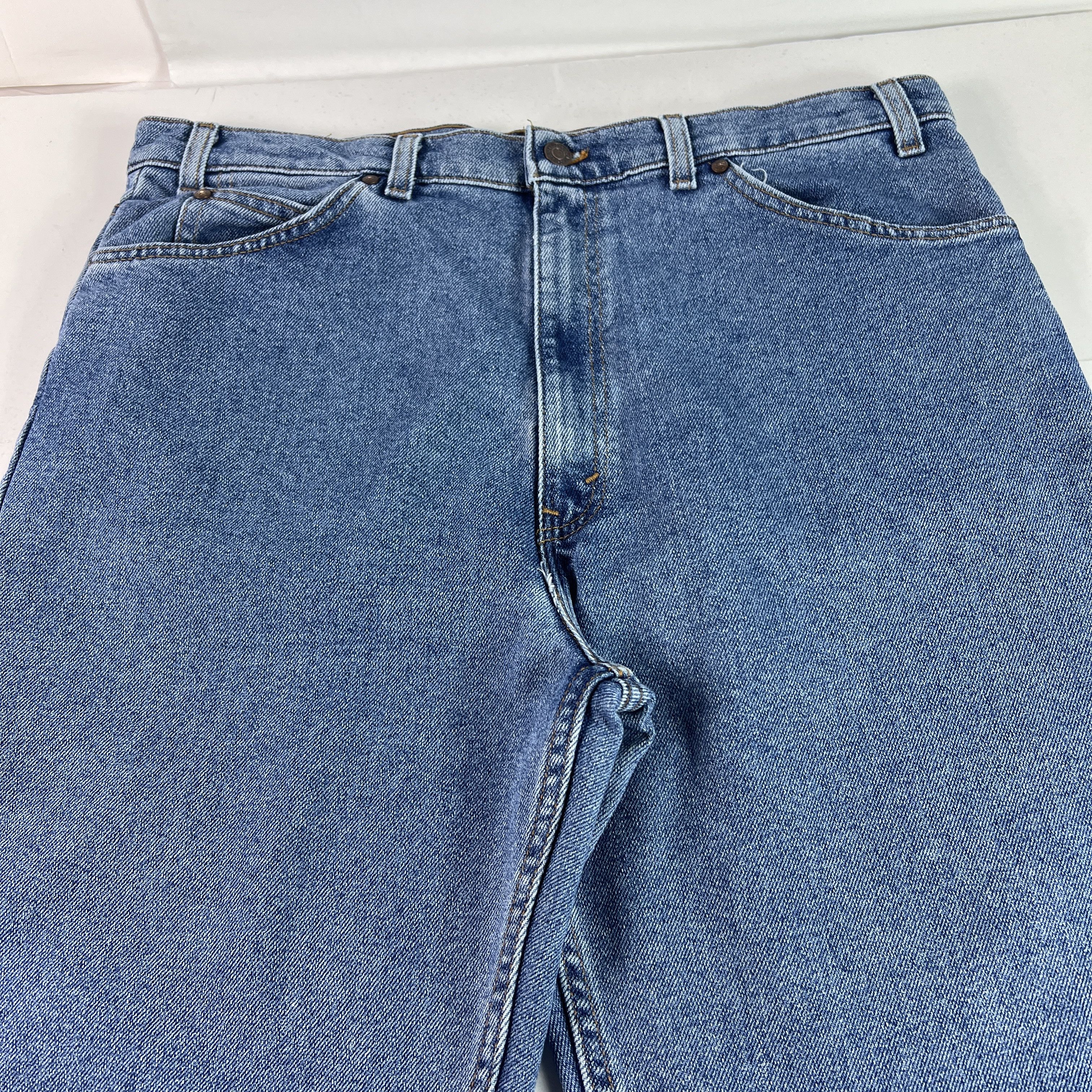Levi's VTG 90s Levi's Jeans 540 Flex Relaxed Straight Blue Denim Size US 37 - 2 Thumbnail