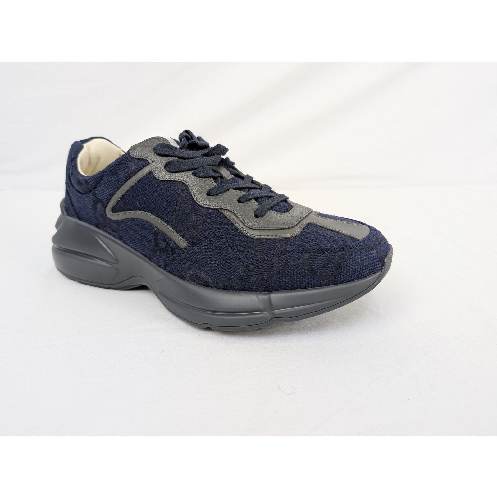 Gucci o1rshd1 GG Canvas Microsoft Sneakers in Grey Size US 10.5 / EU 43-44 - 2 Thumbnail