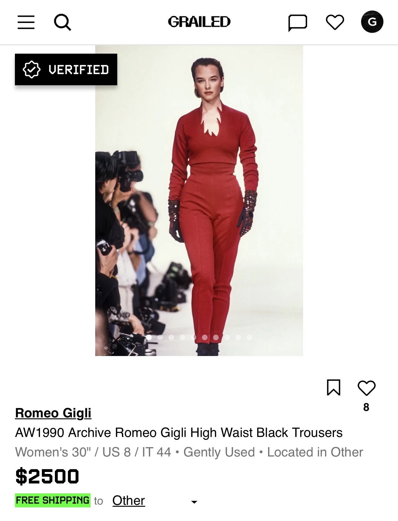 Romeo Gigli AW1990 Archive Romeo Gigli High Waist Black Trousers Size 30" / US 8 / IT 44 - 11 Thumbnail