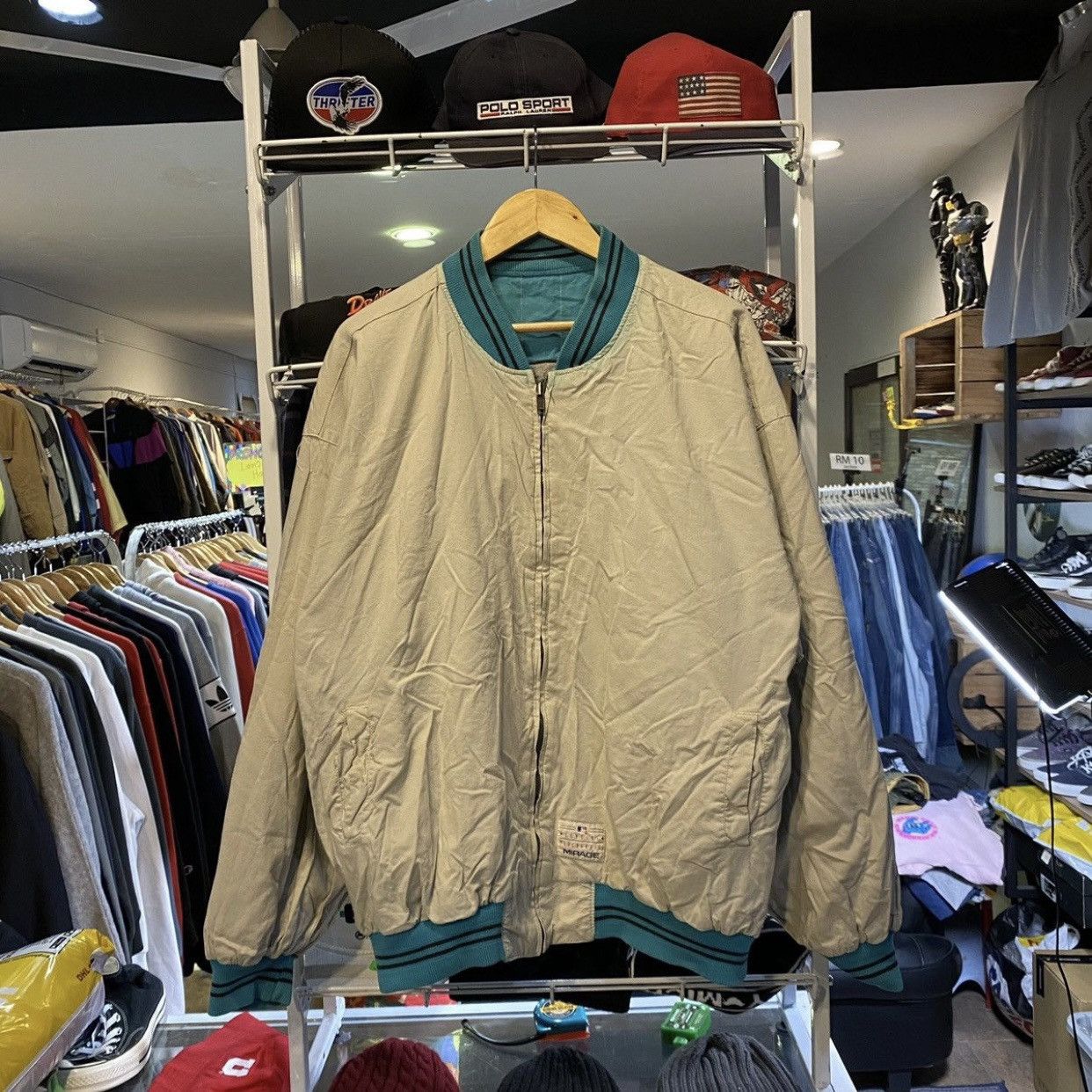 MLB × Mirage × Vintage VINTAGE Miami Marlins Mirage Reversible jacket size XXL Size US XXL / EU 58 / 5 - 3 Thumbnail