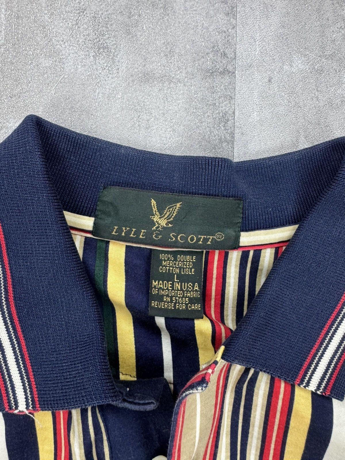 Other Lyle & Scott Vintage multicolour stripes Polo made in USA Size US XL / EU 56 / 4 - 3 Thumbnail