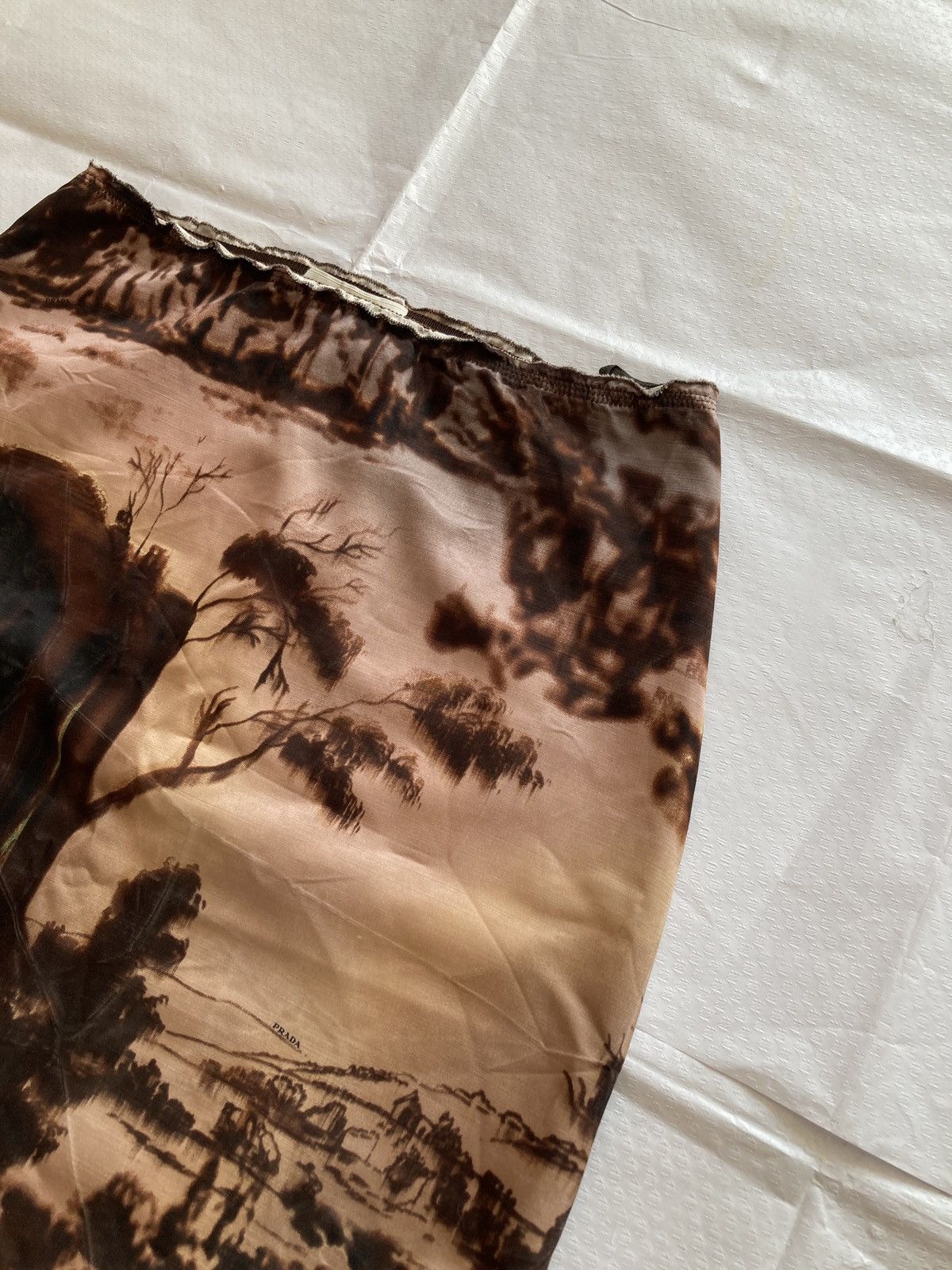 Prada Prada landscape fw04 runway collection mini skirt Vintage Size 26" / US 2 / IT 38 - 2 Thumbnail