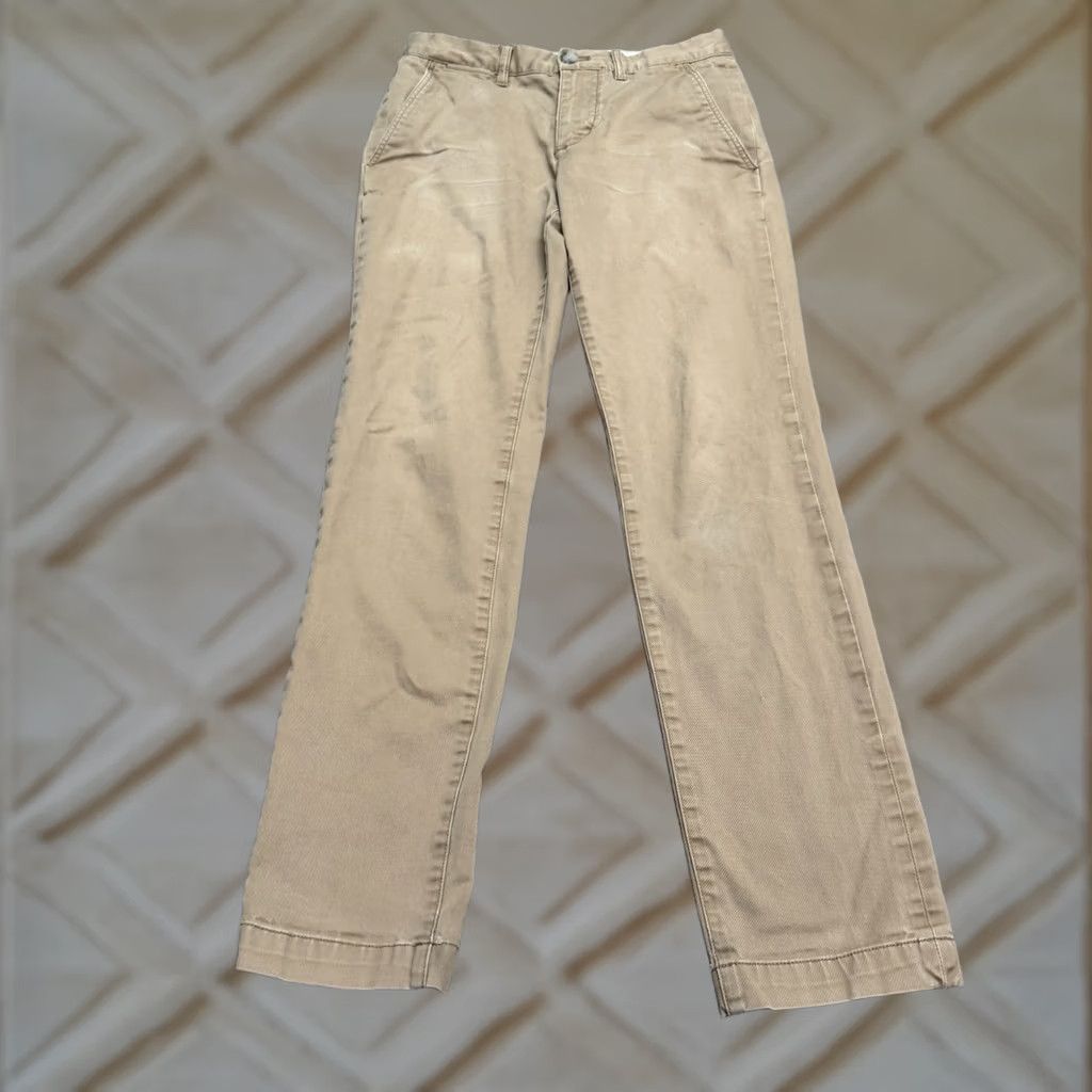 Lacoste Lacoste Slim Fit Chino Pants Mens 29x32 Khaki Brown Cotton Stretch Casual Preppy Size US 30 / EU 46 - 1 Thumbnail