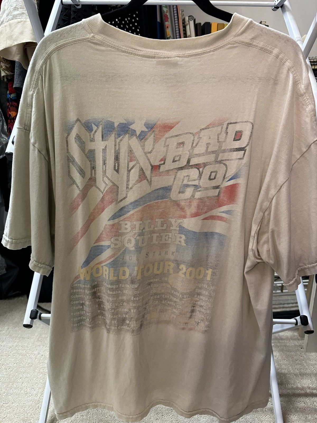 Delta Vintage Styx Bad Co 2001 World Tour Shirt XL Size US XL / EU 56 / 4 - 4 Thumbnail