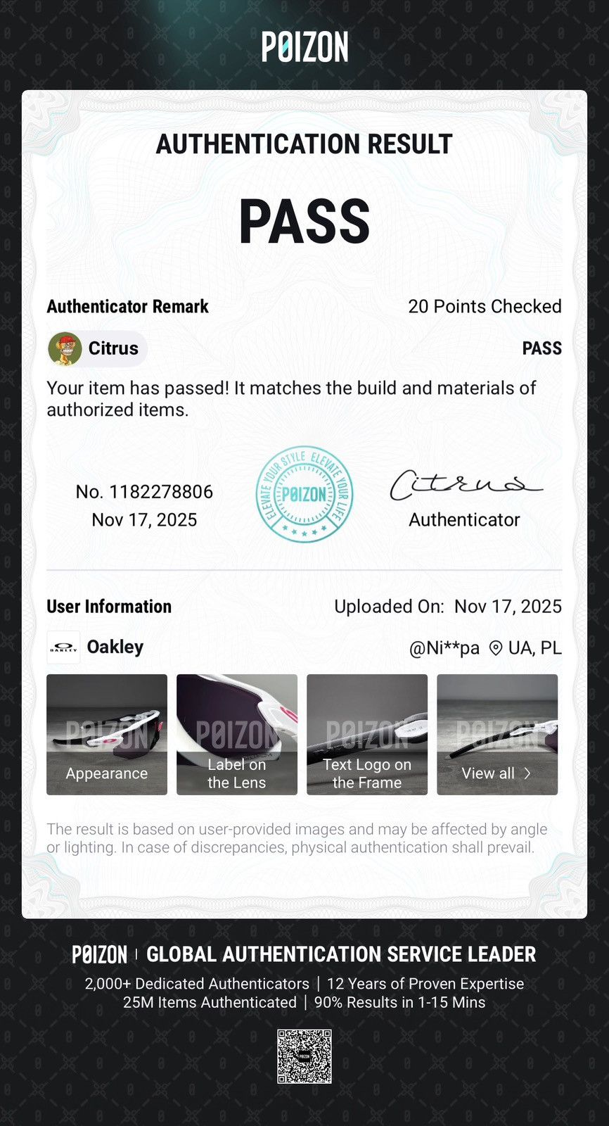 Oakley Oakley Radar EV Advancer Polished White Prizm Pink Size ONE SIZE - 2 Thumbnail
