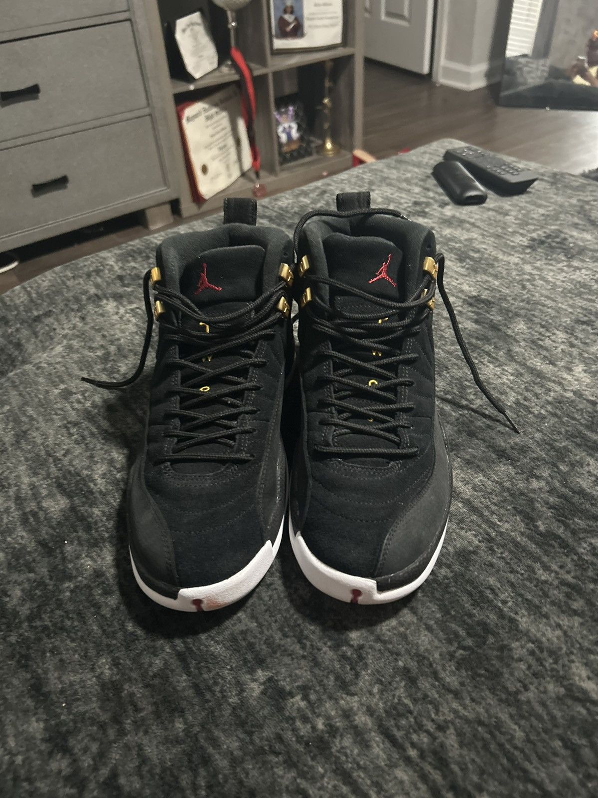 Jordan Brand Jordan 12 “ Reverse Taxi” Size US 9 / EU 42 - 3 Thumbnail