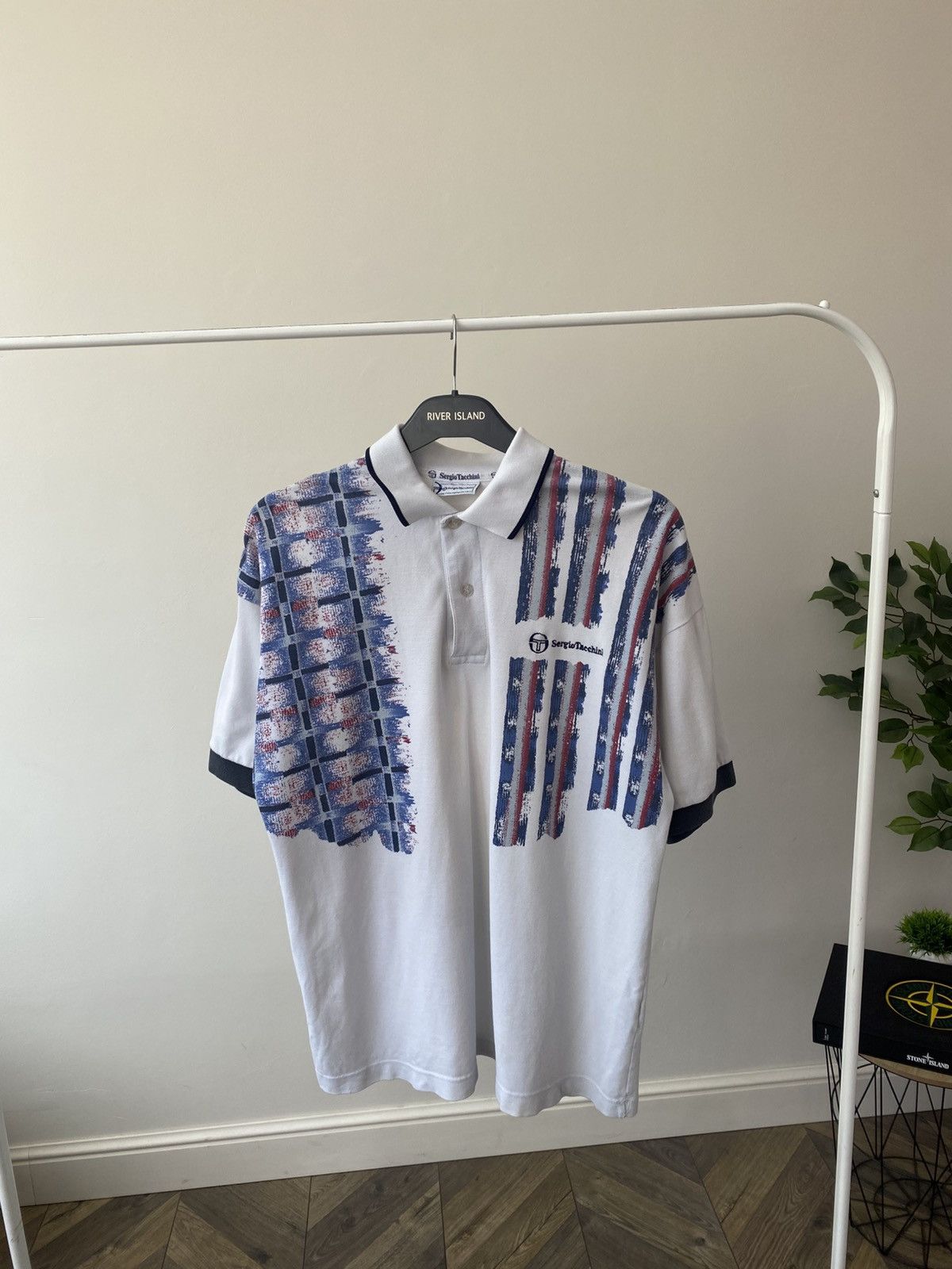 Sergio Tacchini Vintage Urban Renewal One-Of-A-Kind Sergio Tacchini Polo Top Size US L / EU 52-54 / 3 - 2 Thumbnail