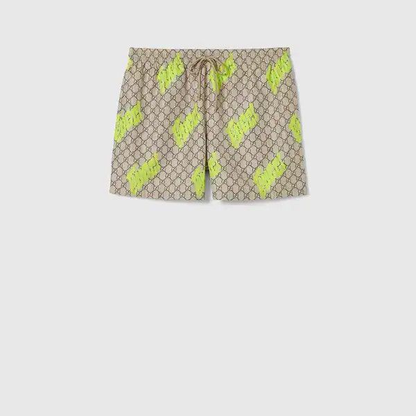 Gucci o1la5ras0426 Printed Technical Poplin Sweatshorts Size US 38 / EU 54 - 1 Thumbnail