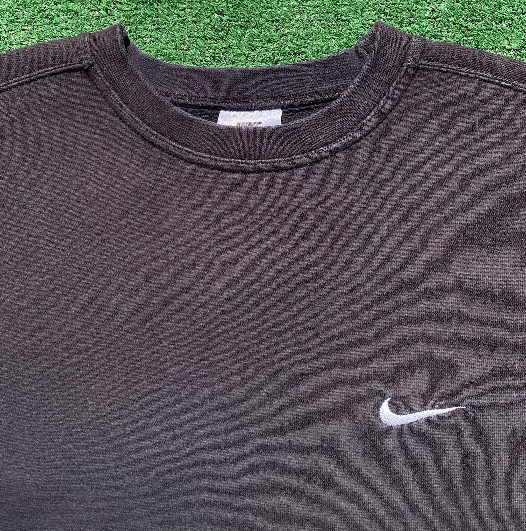 Nike 90’s Nike Swoosh White Tag Black Sweatshirt XL USA Made Size US XL / EU 56 / 4 - 4 Thumbnail