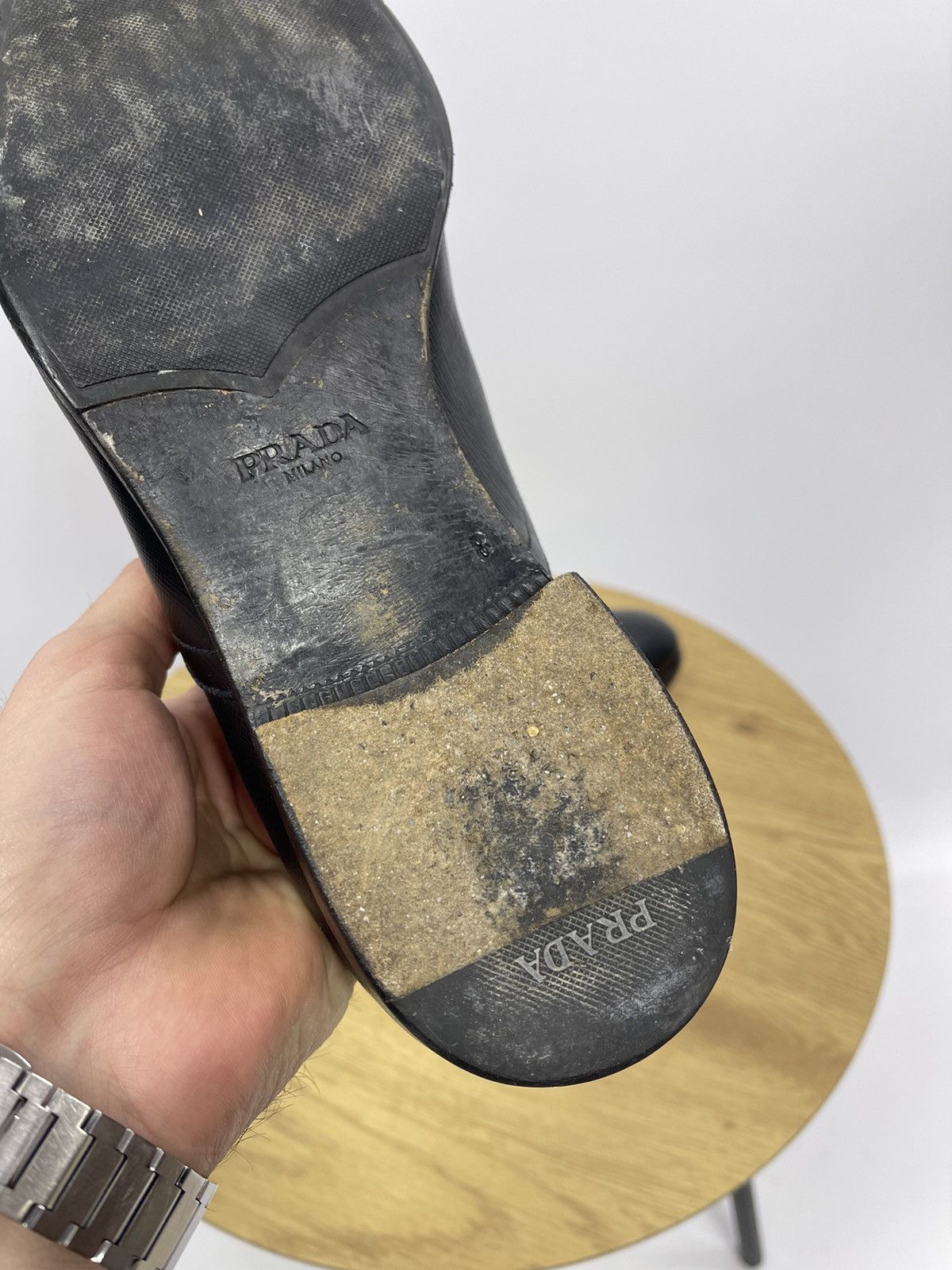 Prada Prada Men's 2EC031 Saffiano Leather Business Shoes Size 8 US Size US 8 / EU 41 - 9 Thumbnail