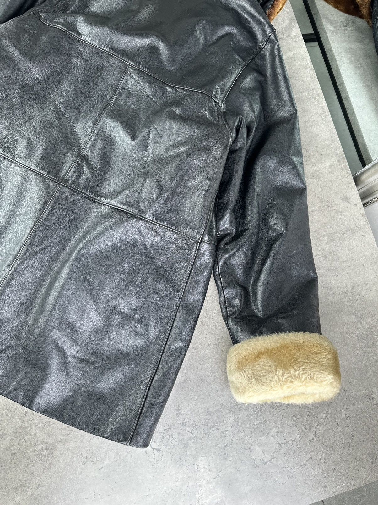Japanese Brand Vintage Leather Coat Size M / US 6-8 / IT 42-44 - 10 Thumbnail